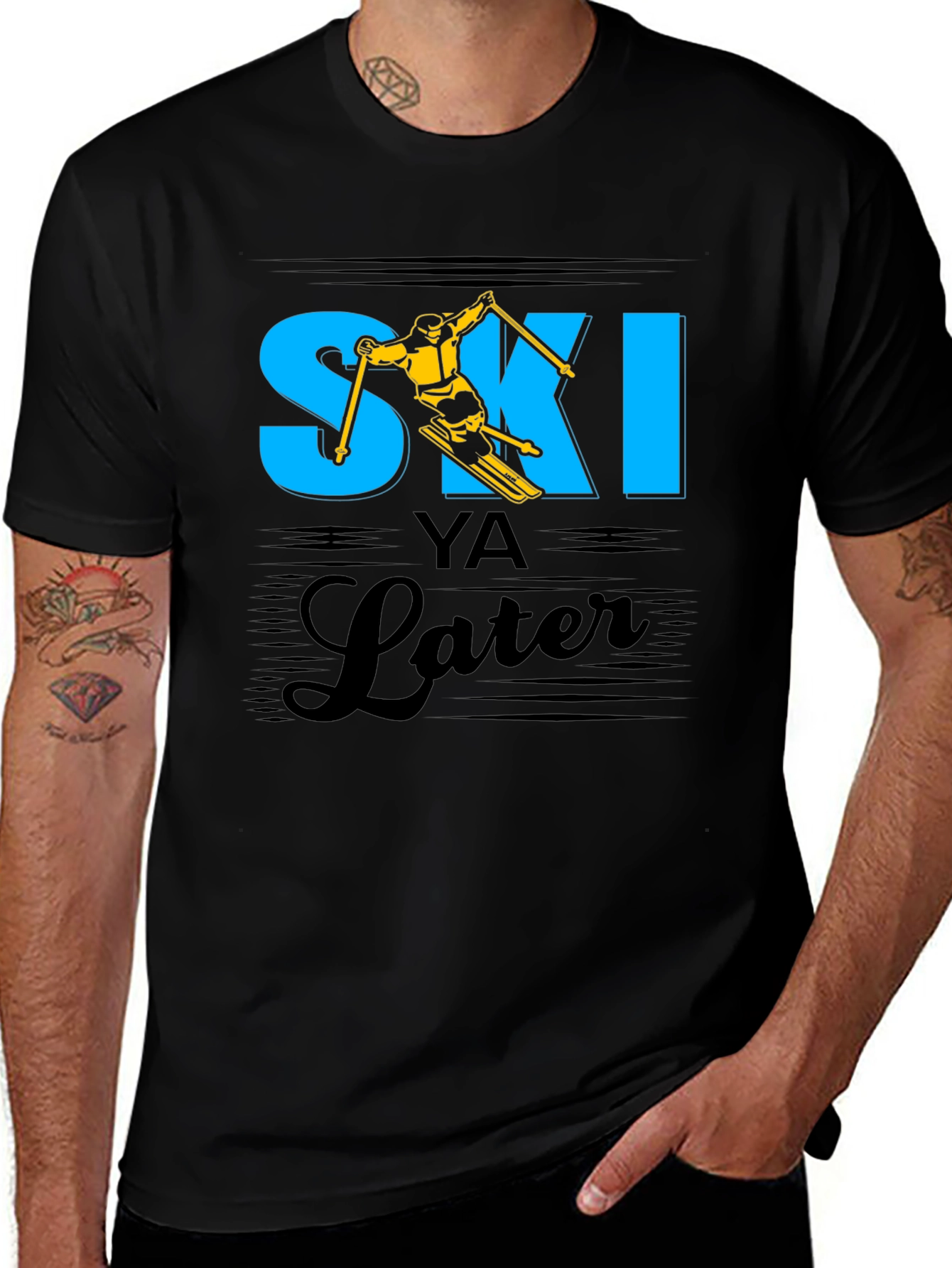 Ski Ya Later T-Shirt - Funny Skiing Tee