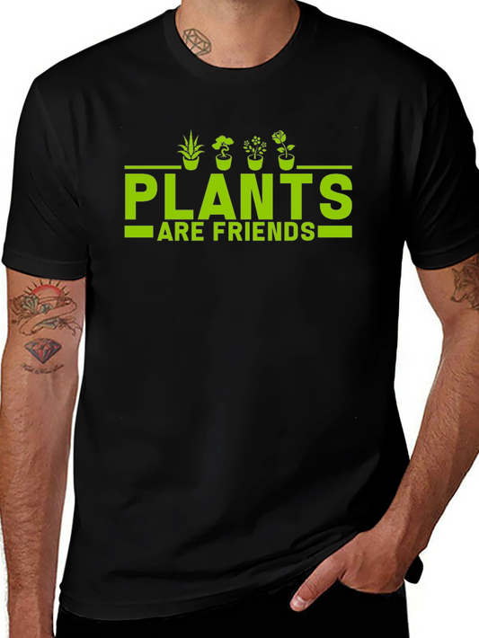 Plants are Friends T-Shirt - Black
