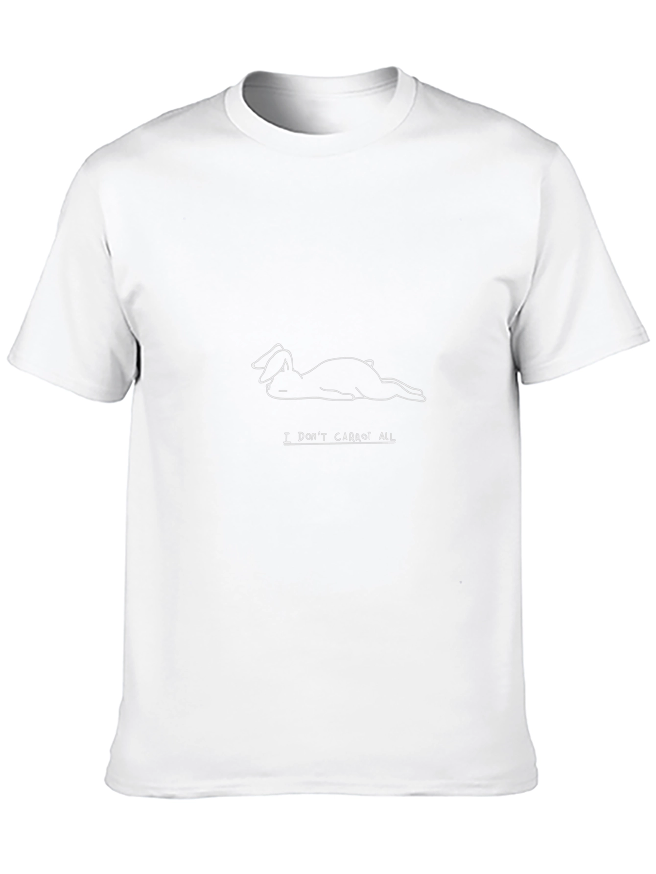 I Dont Carrot All Black Tee
