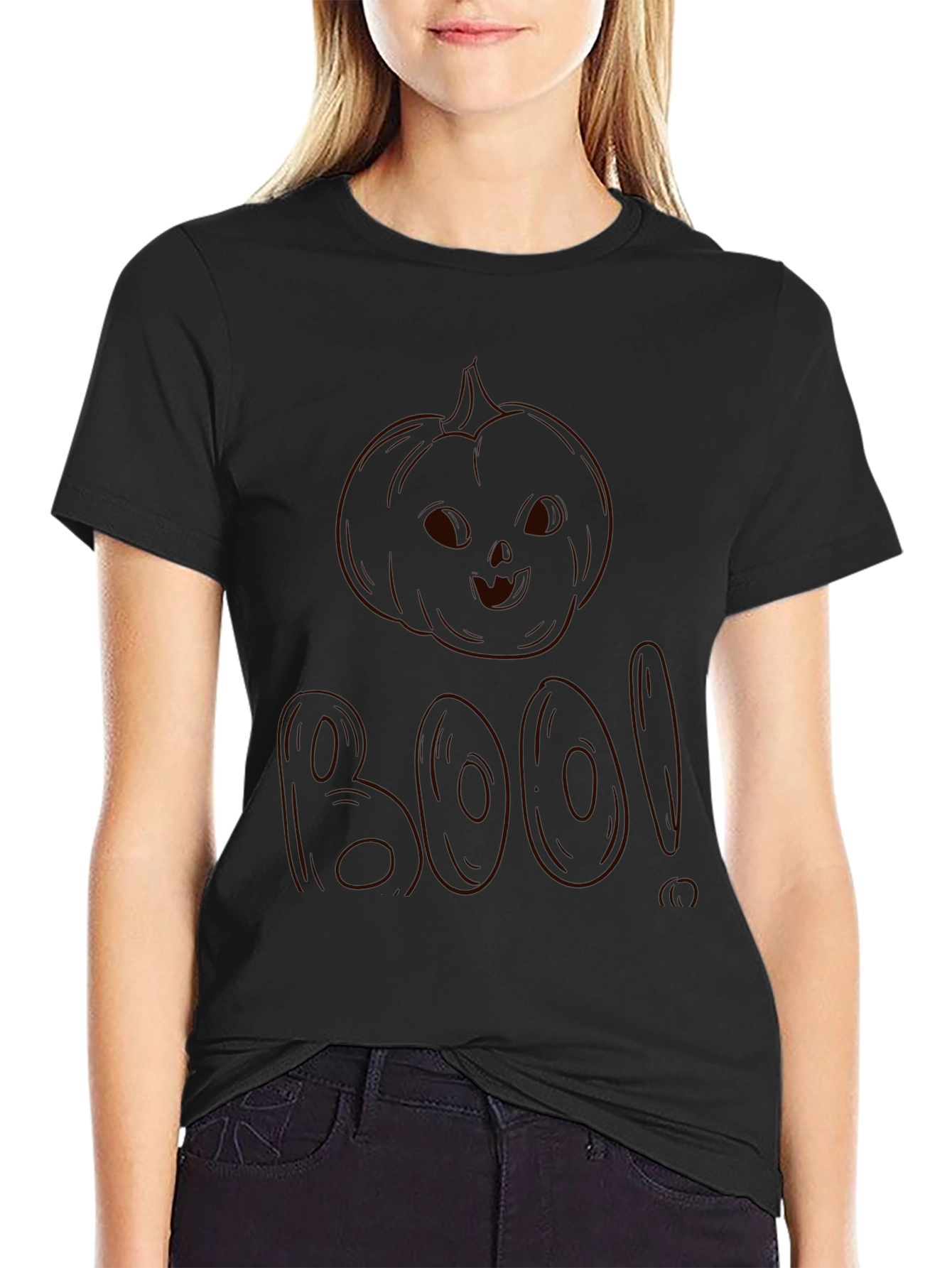 Boo Pumpkin Halloween T-Shirt