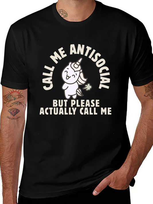 Antisocial Unicorn Graphic Tee -  Funny & Unique T-Shirt