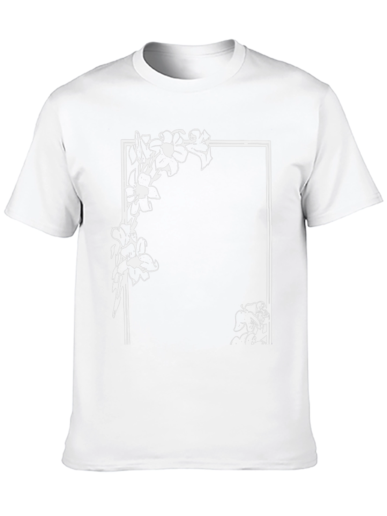Floral Frame Graphic T-Shirt