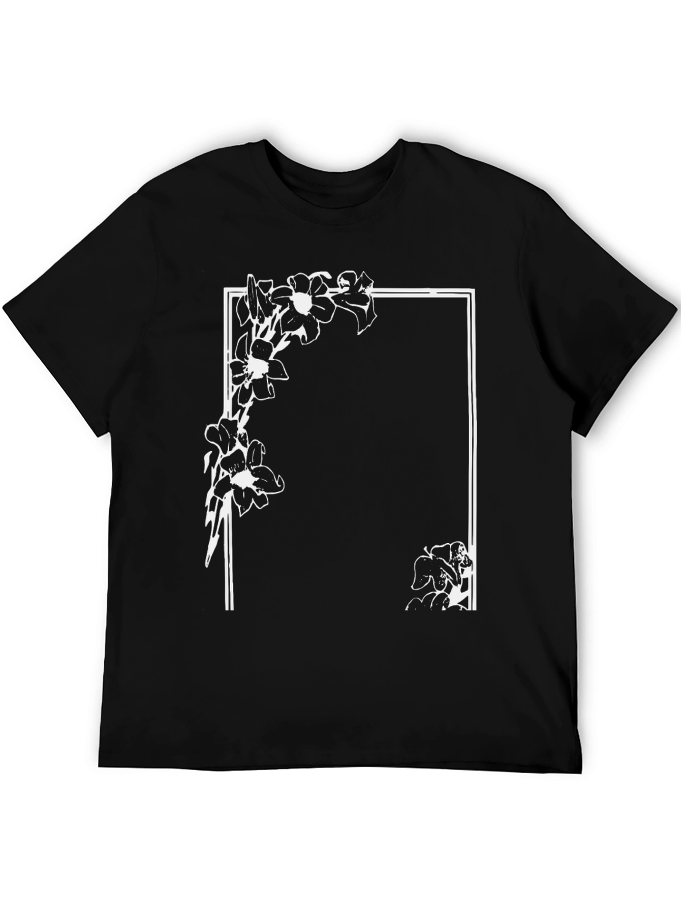 Floral Frame Graphic T-Shirt