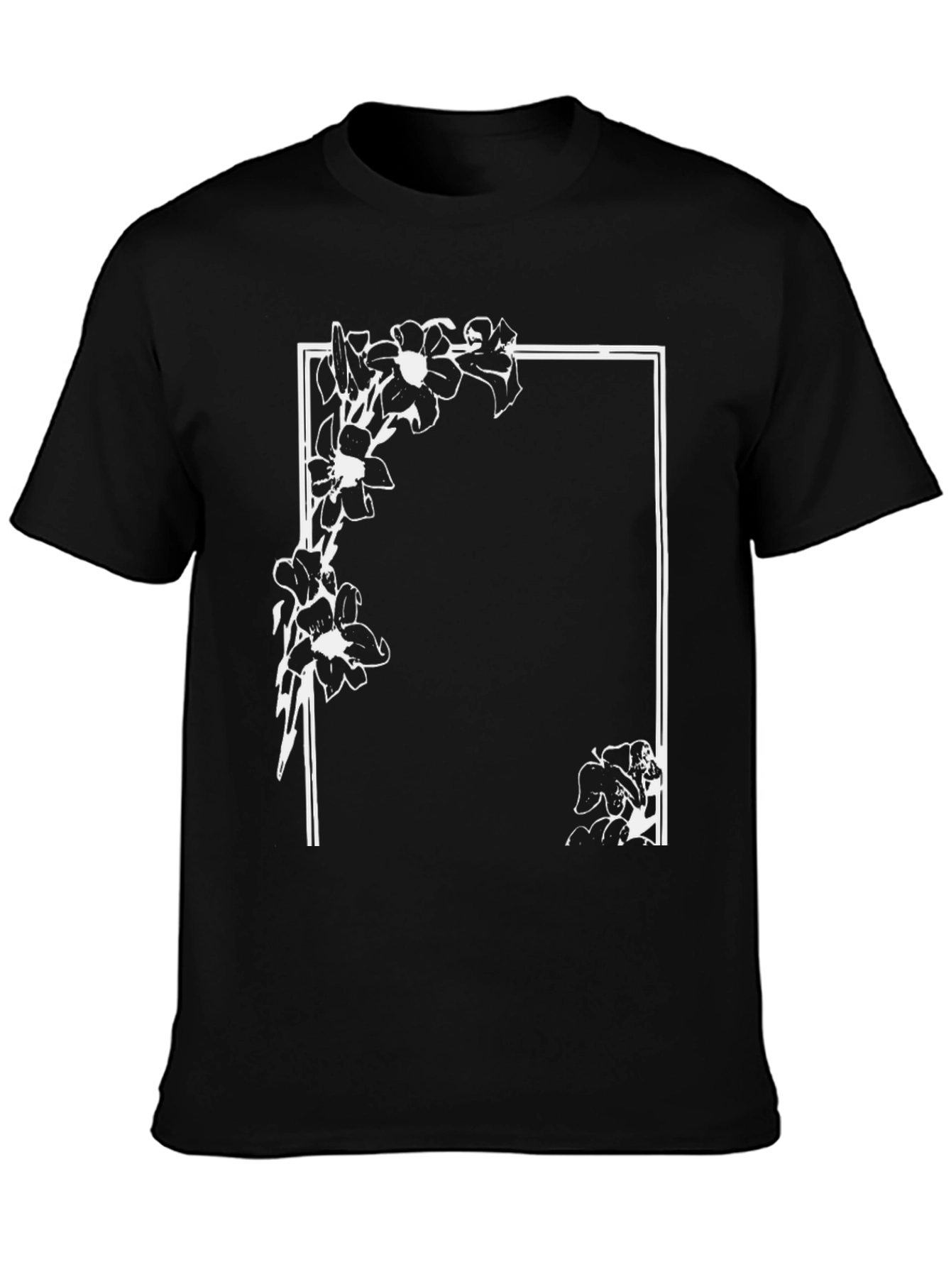 Floral Frame Graphic T-Shirt