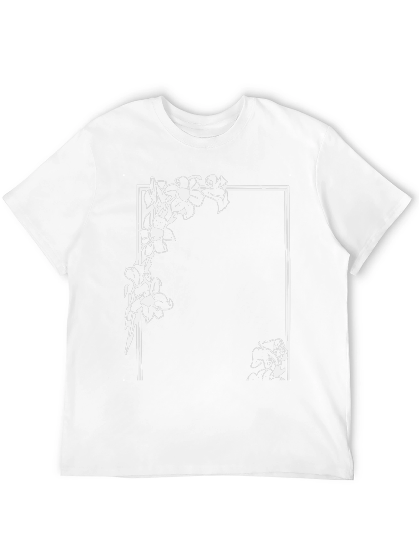 Floral Frame Graphic T-Shirt