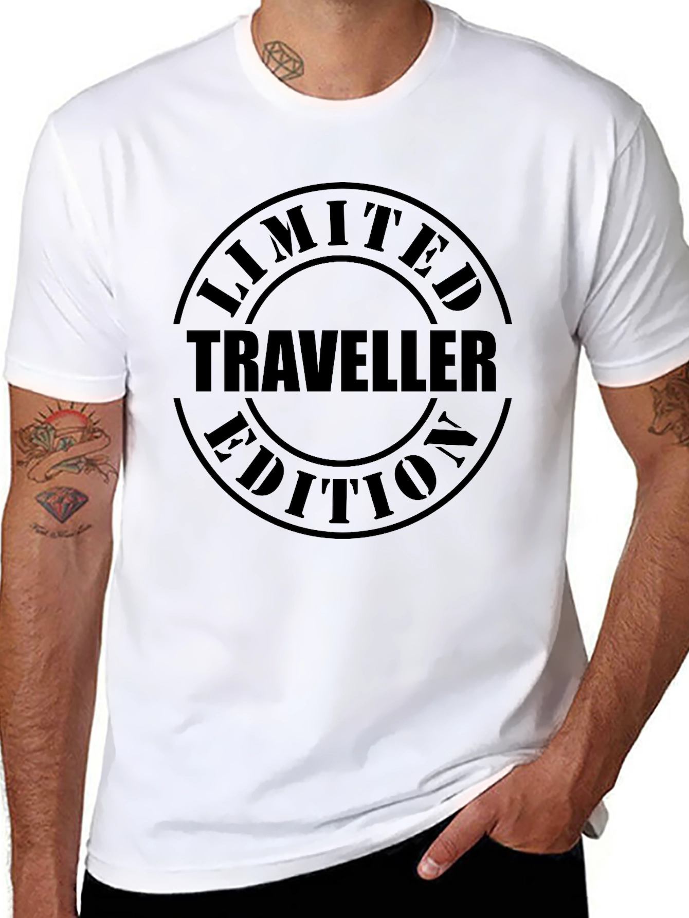 Limited Traveller Edition Graphic T-Shirt - Black
