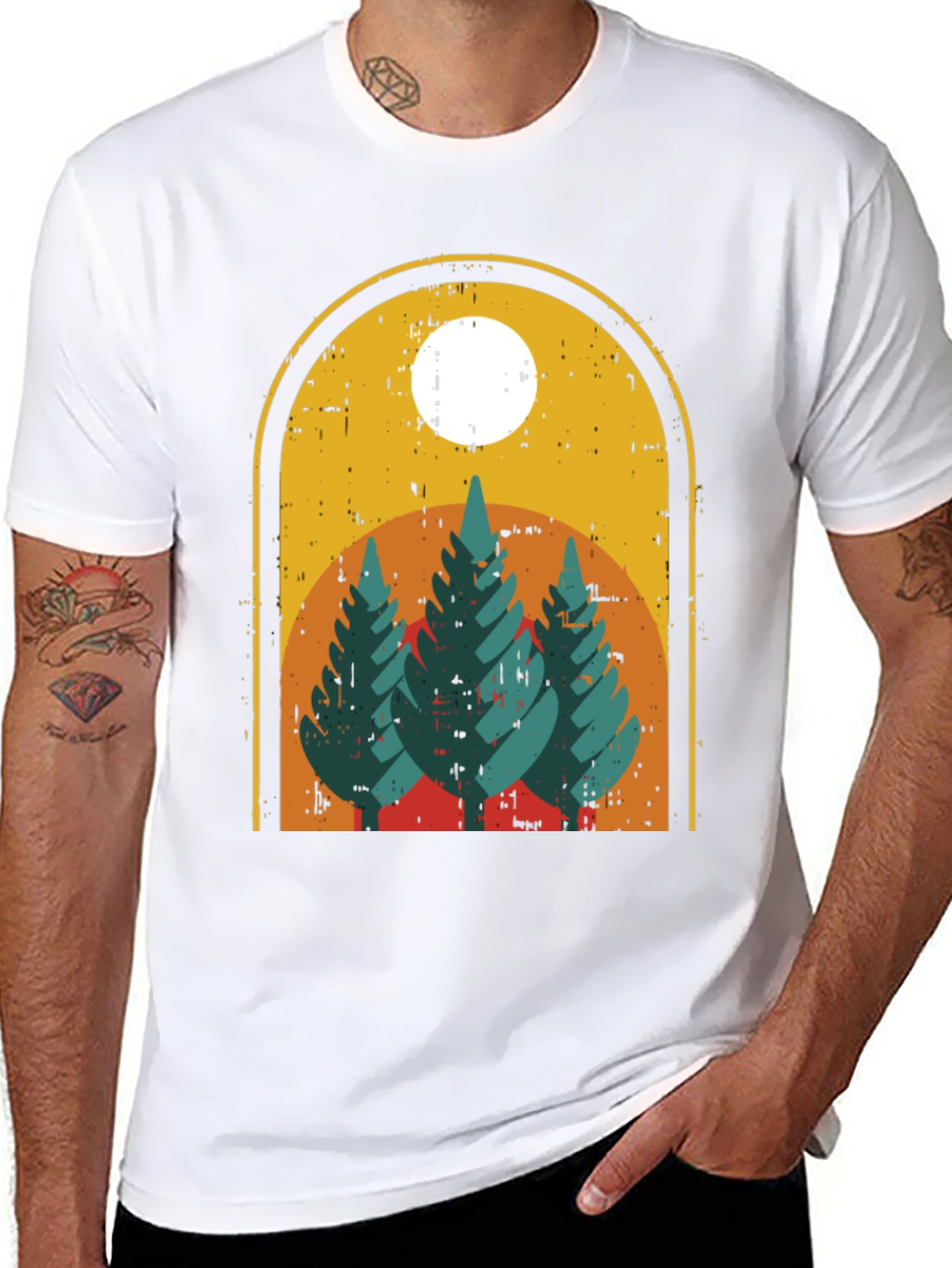 Retro Mountain Scene T-Shirt