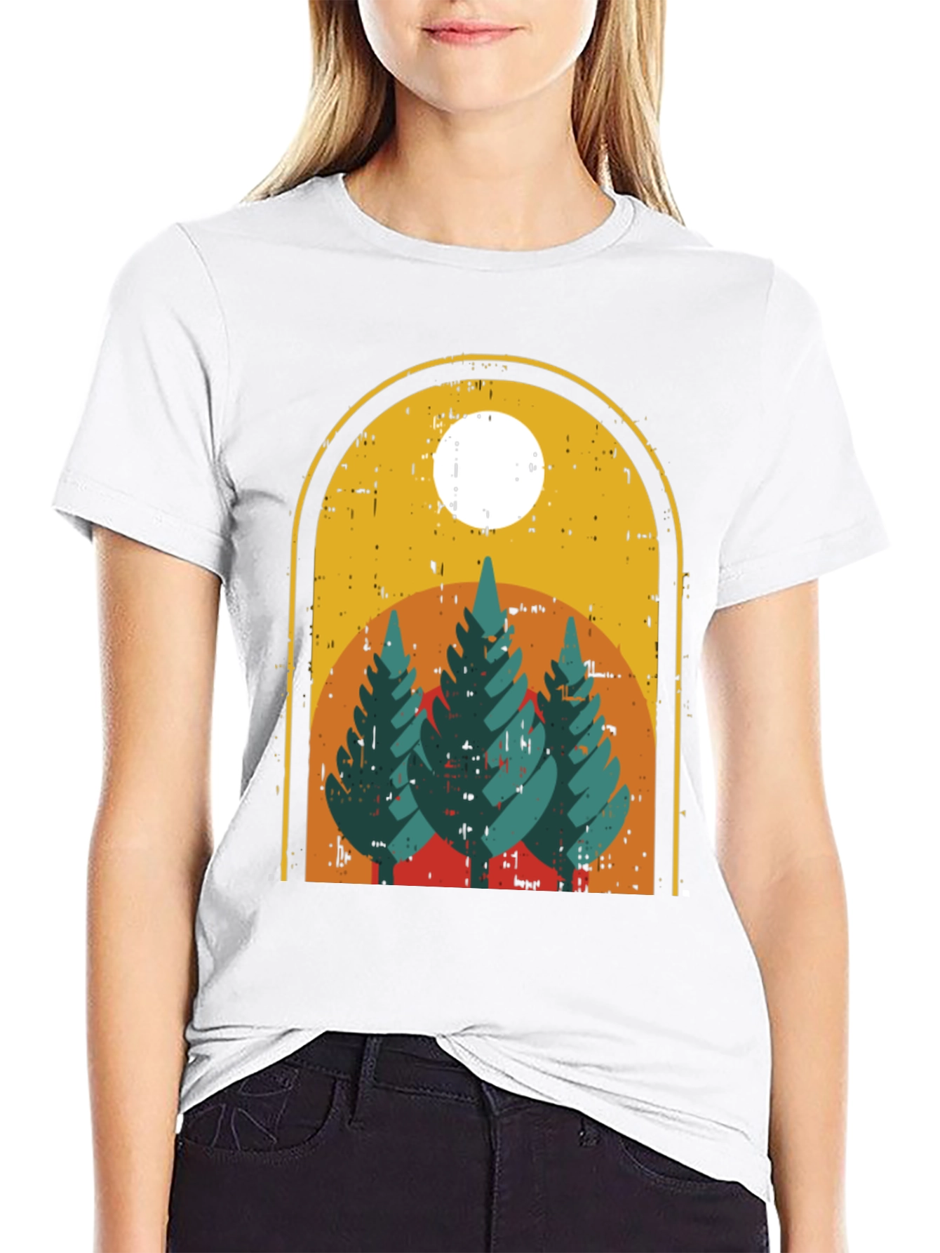 Retro Mountain Scene T-Shirt