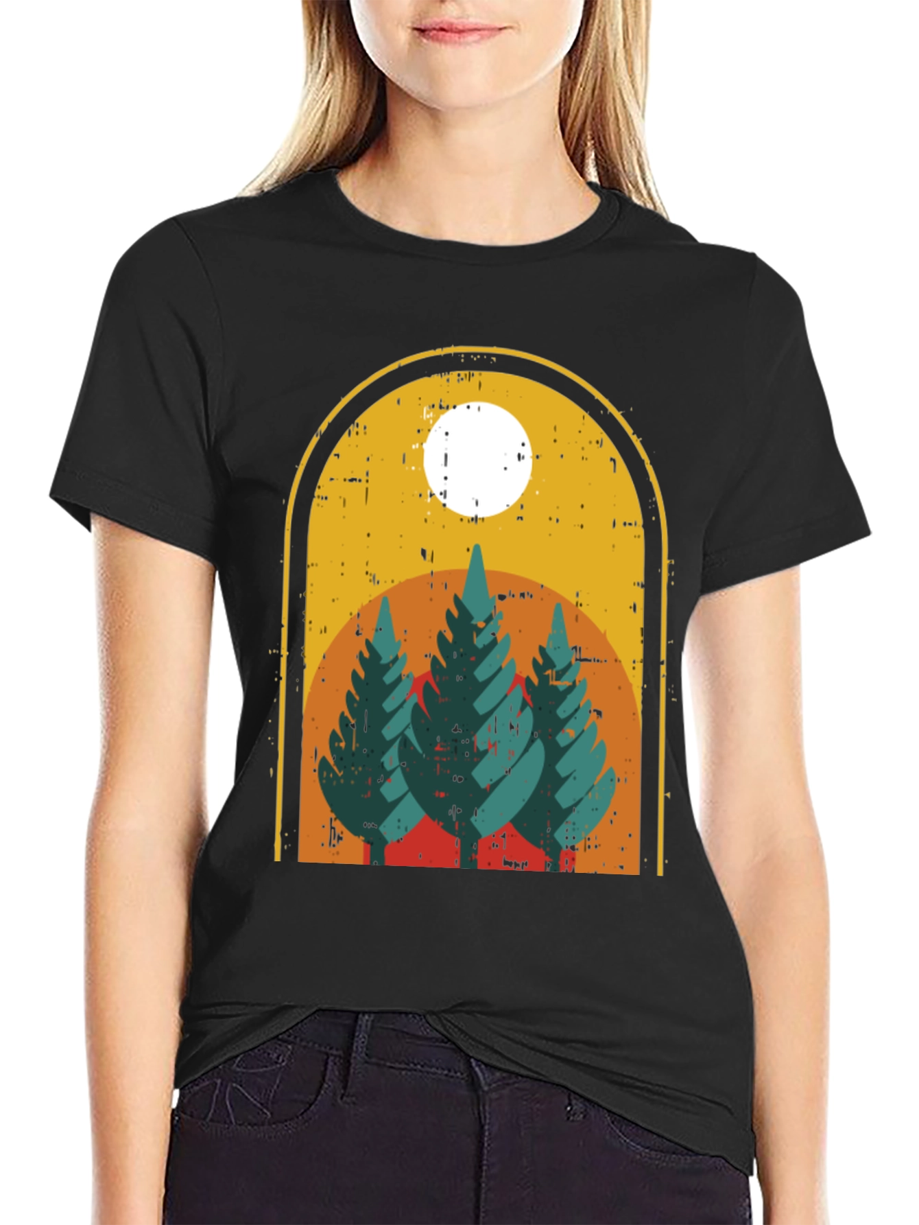 Retro Mountain Scene T-Shirt