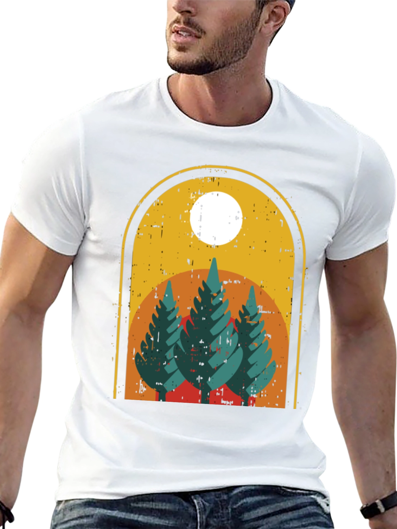Retro Mountain Scene T-Shirt