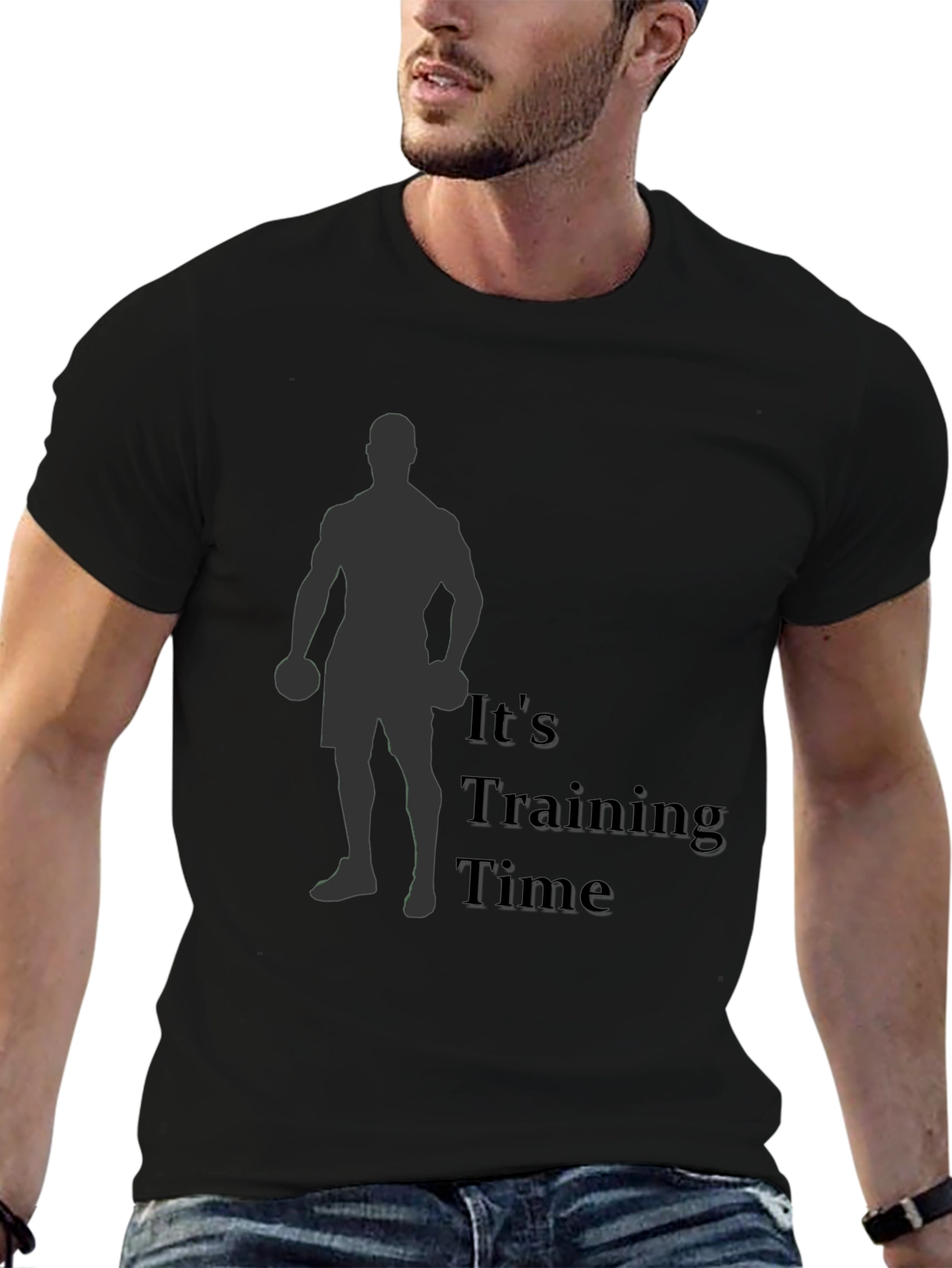 Its Training Time Mens Black T-Shirt