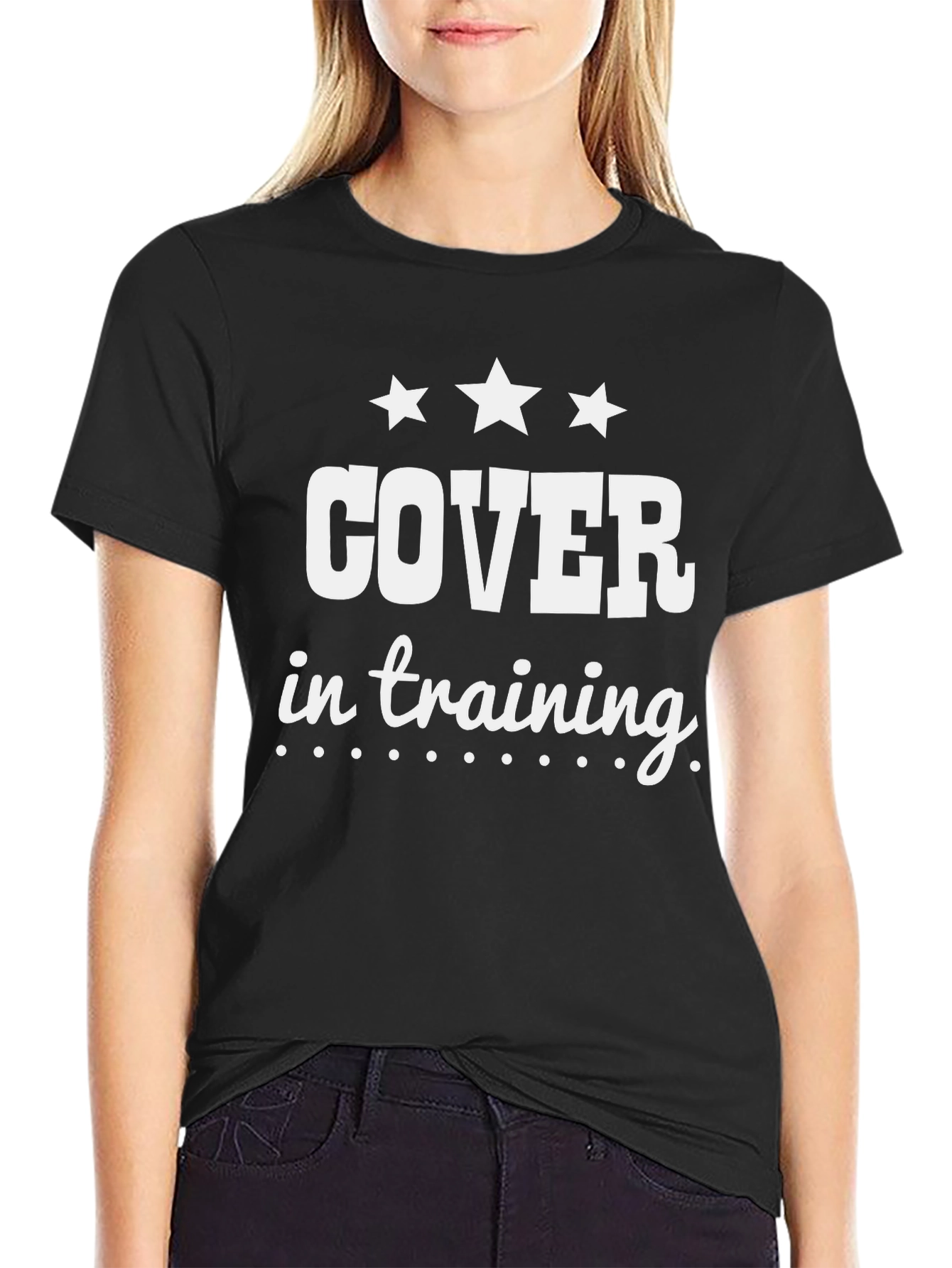 Cover In Training Graphic Black T-Shirt