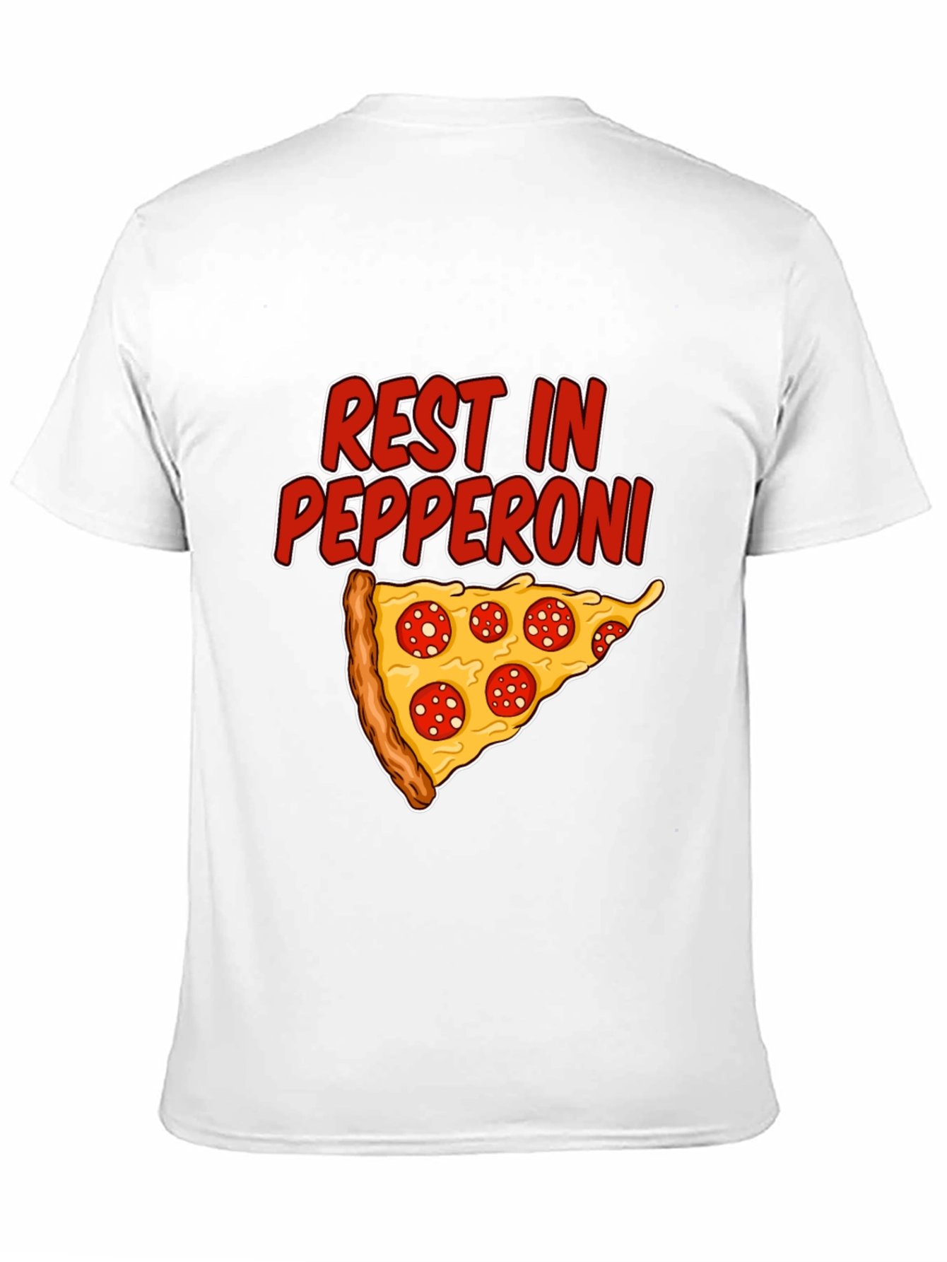 Rest In Pepperoni Funny Pizza Graphic T-Shirt