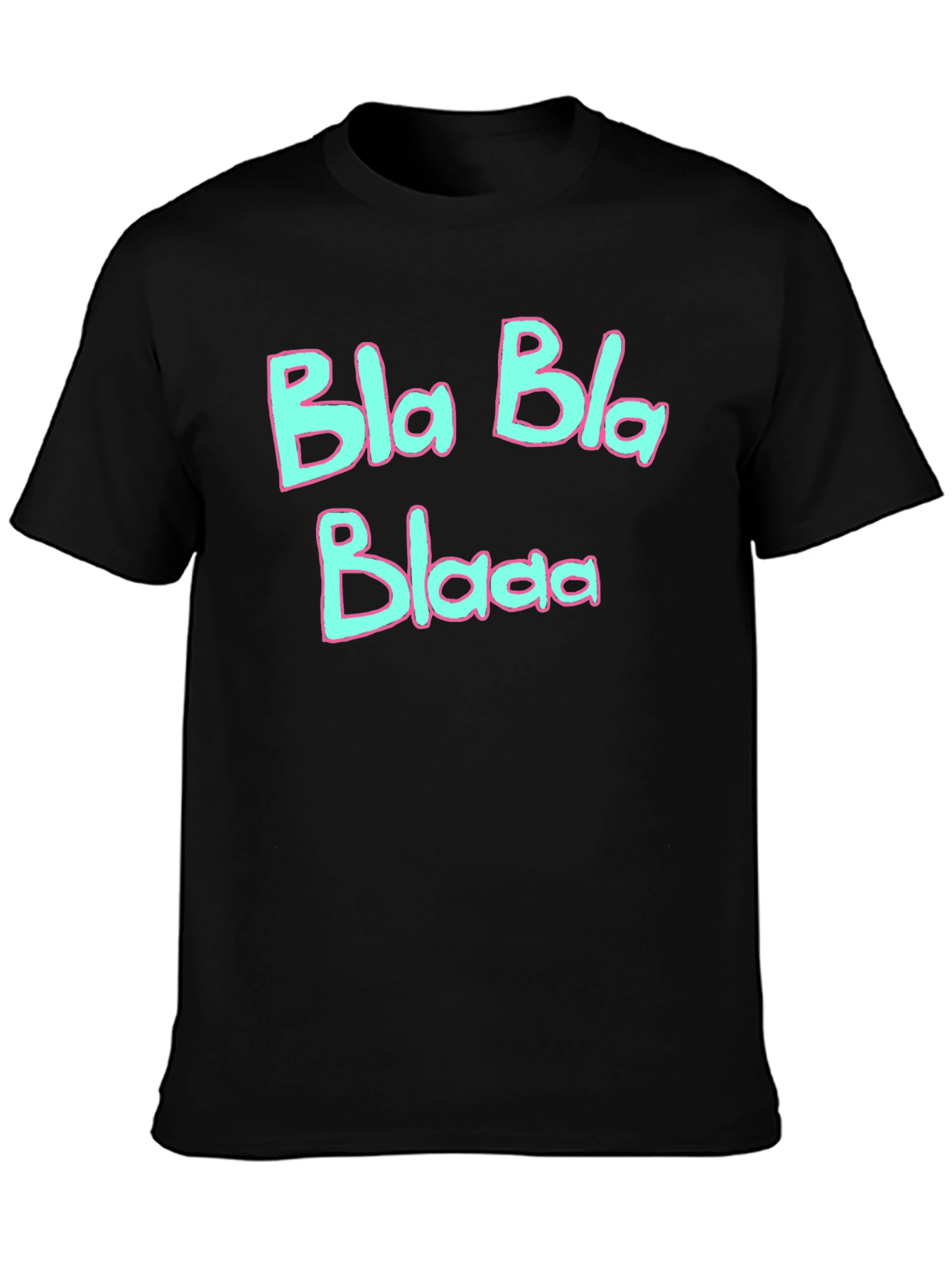 Bla Bla Blaaa Graphic T-Shirt - Black