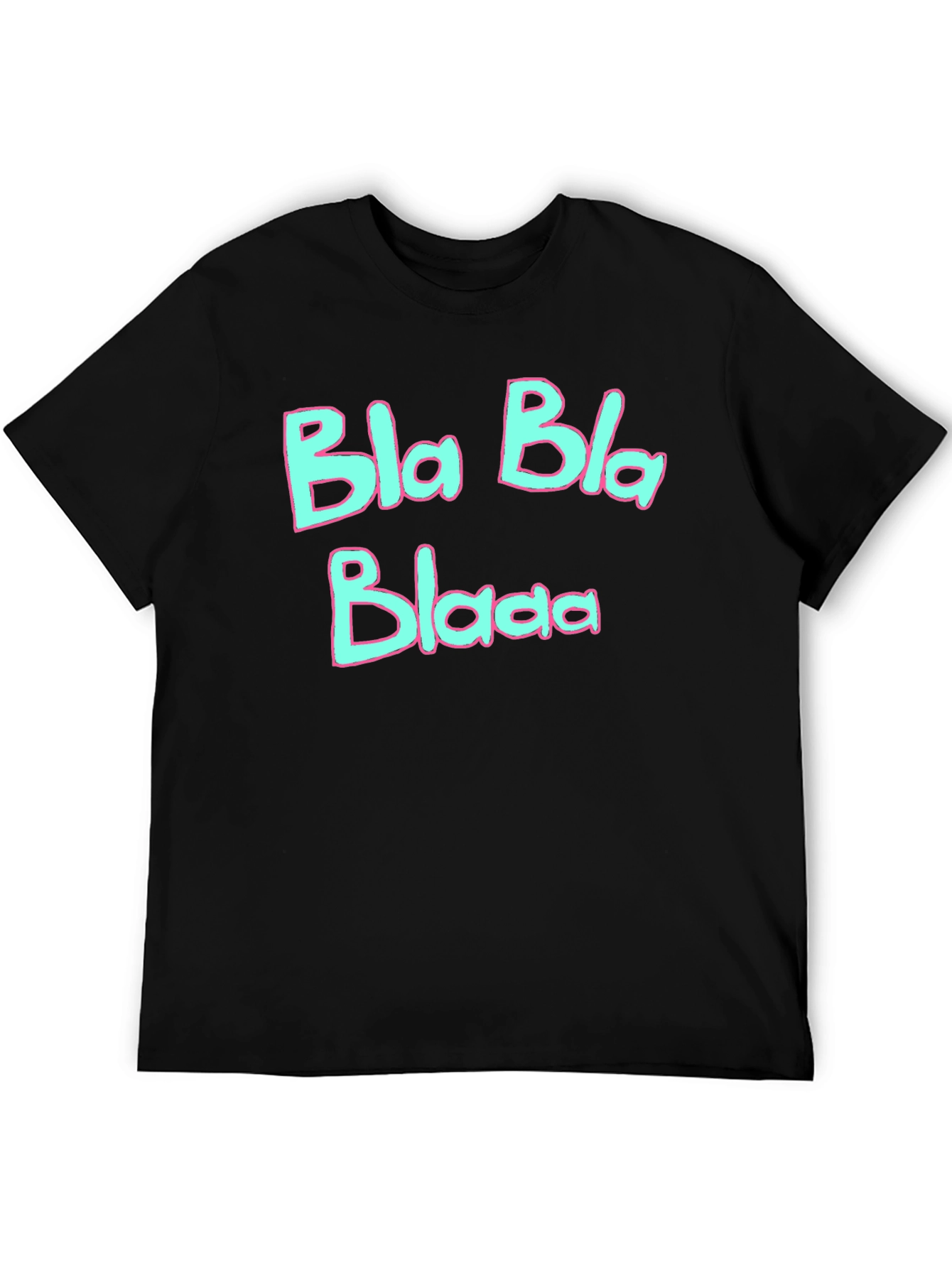 Bla Bla Blaaa Graphic T-Shirt - Black