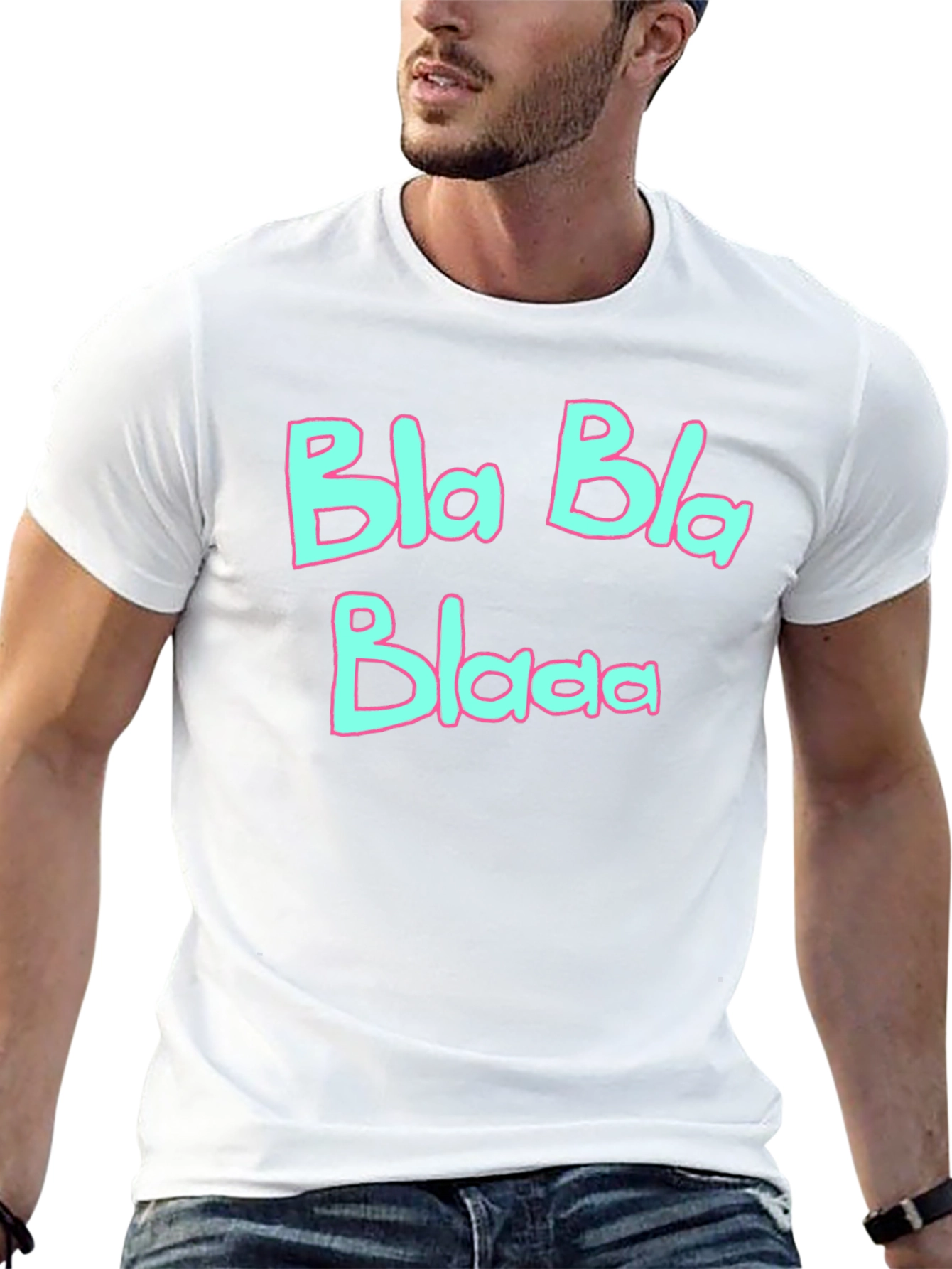 Bla Bla Blaaa Graphic T-Shirt - Black