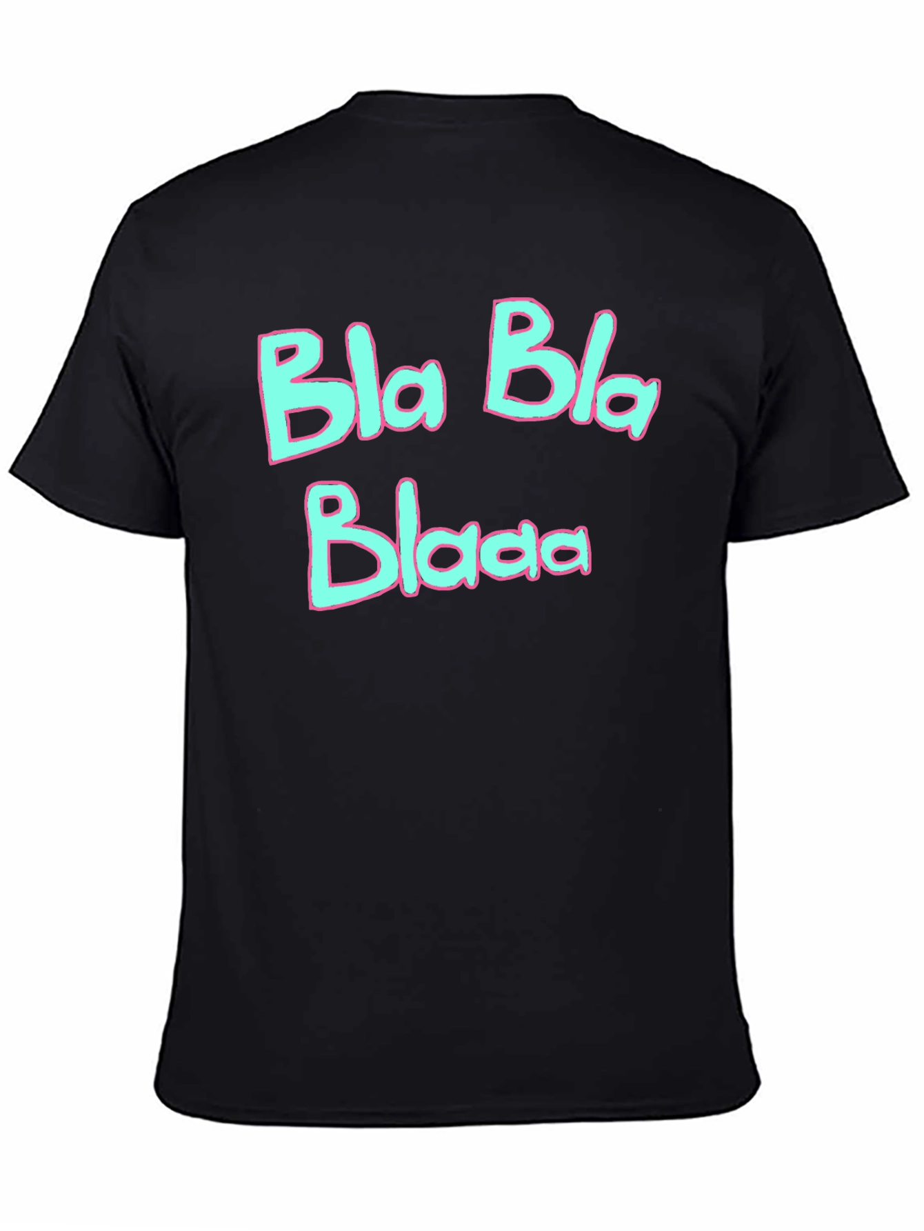 Bla Bla Blaaa Graphic T-Shirt - Black