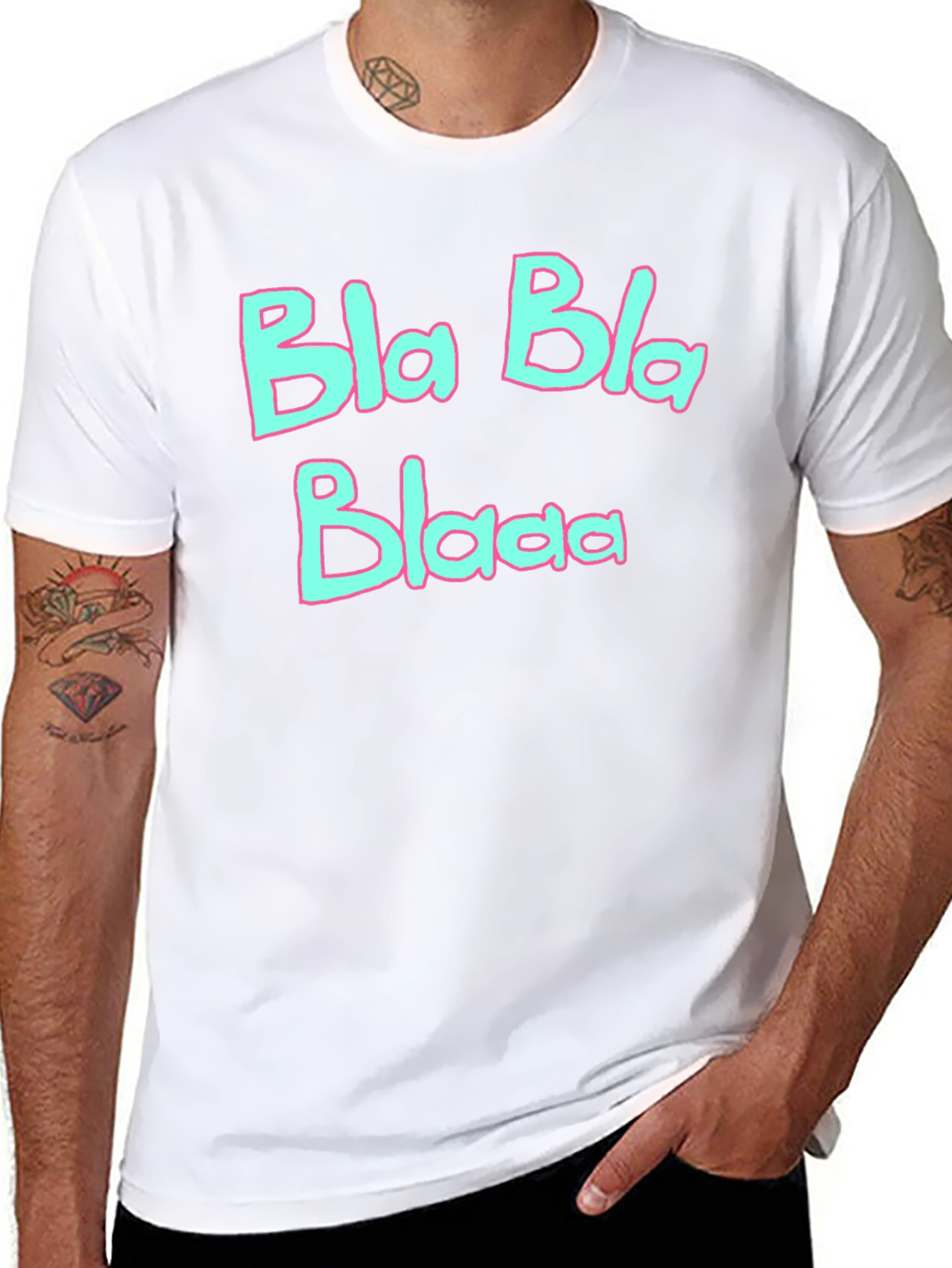 Bla Bla Blaaa Graphic T-Shirt - Black