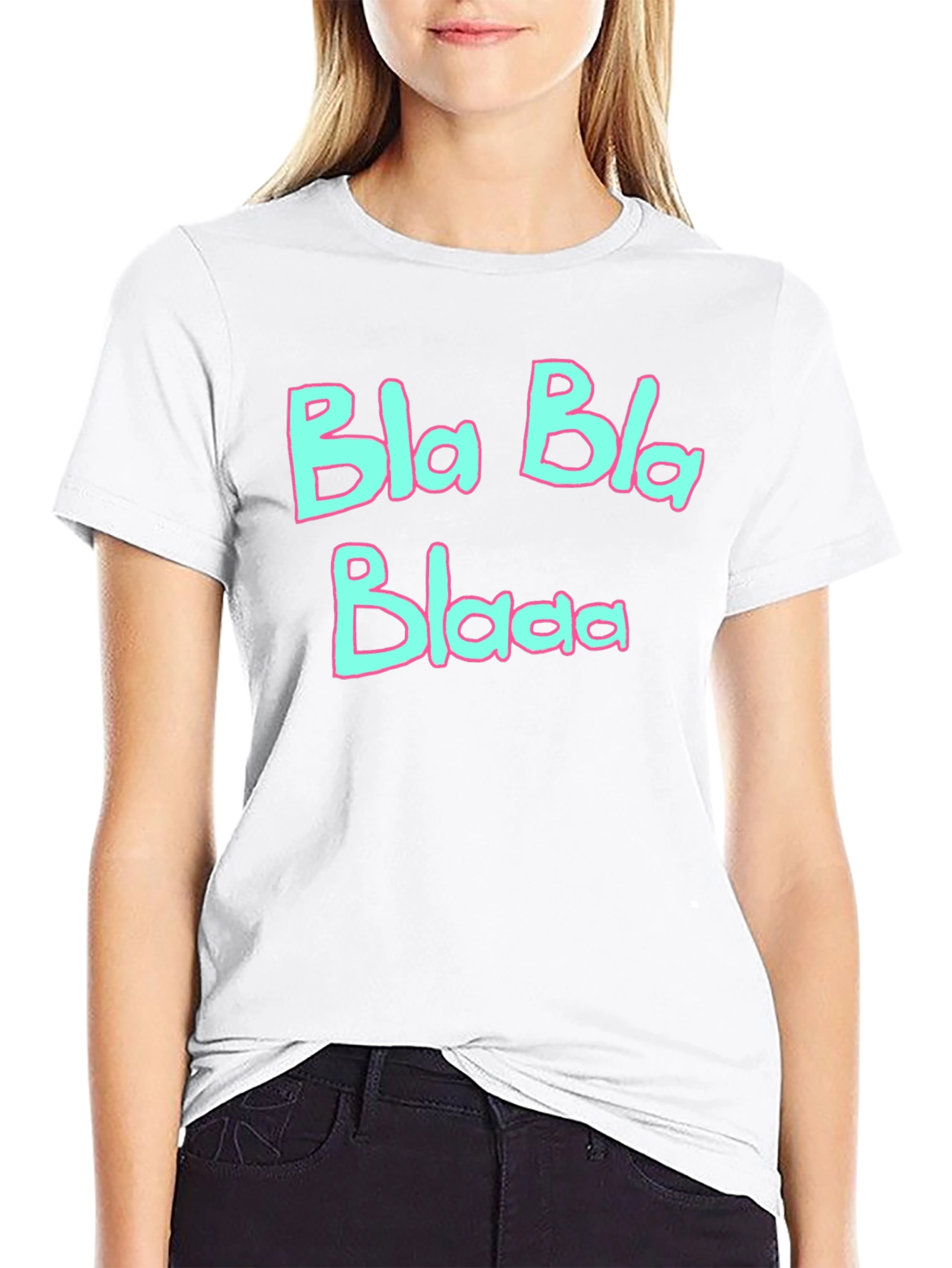 Bla Bla Blaaa Graphic T-Shirt - Black