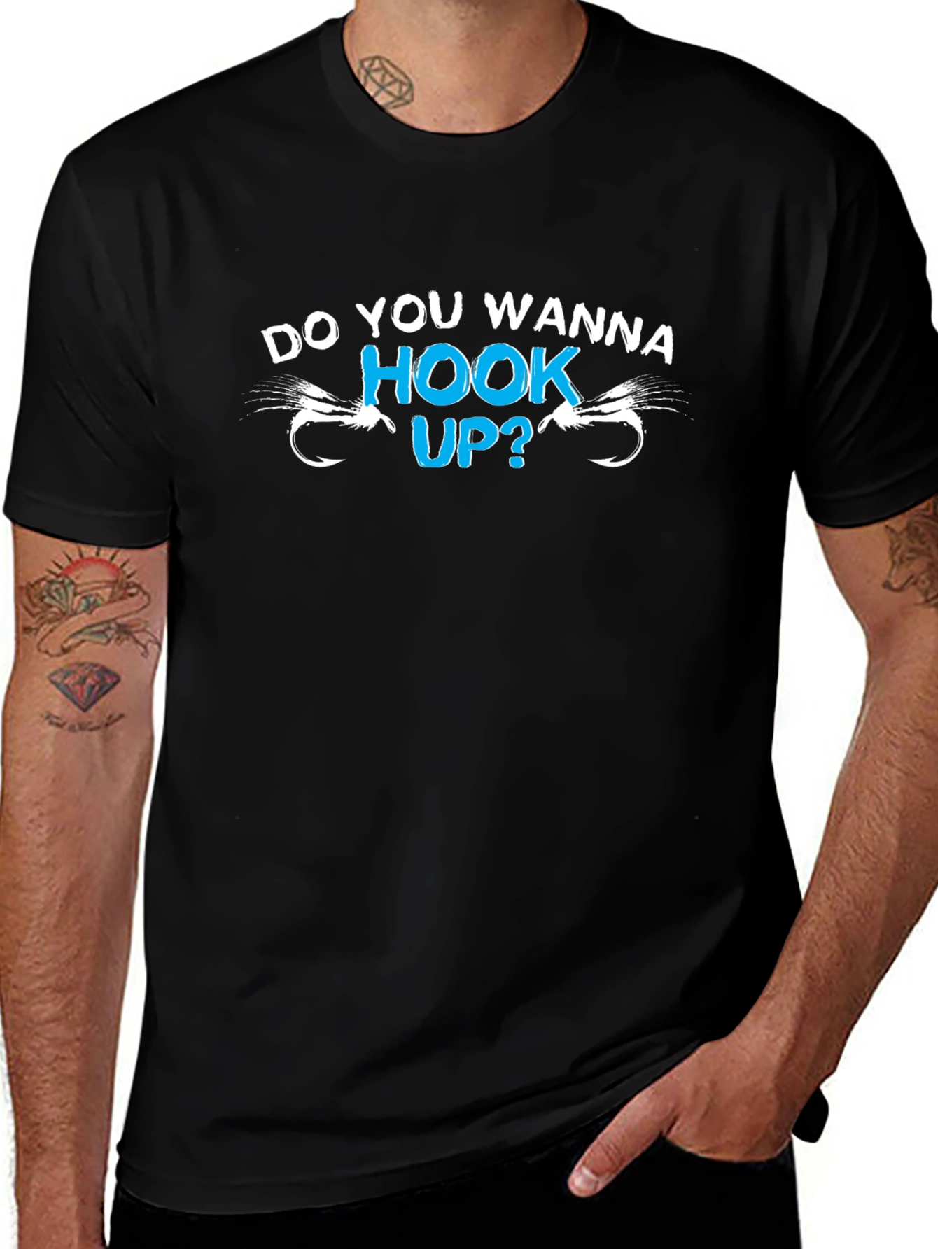 Do You Wanna Hook Up? Fishing T-Shirt