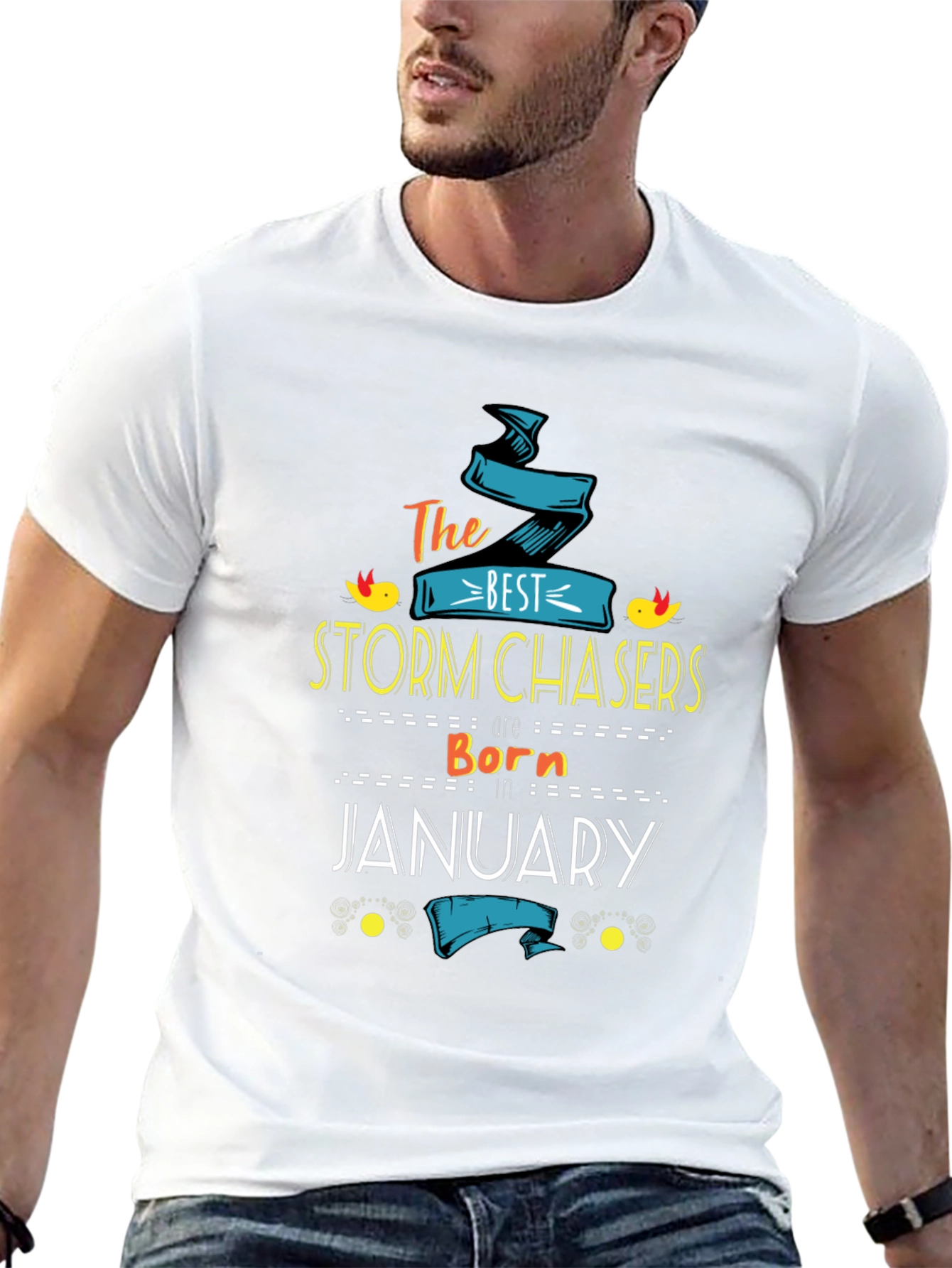 Storm Chasers Born in January T-Shirt