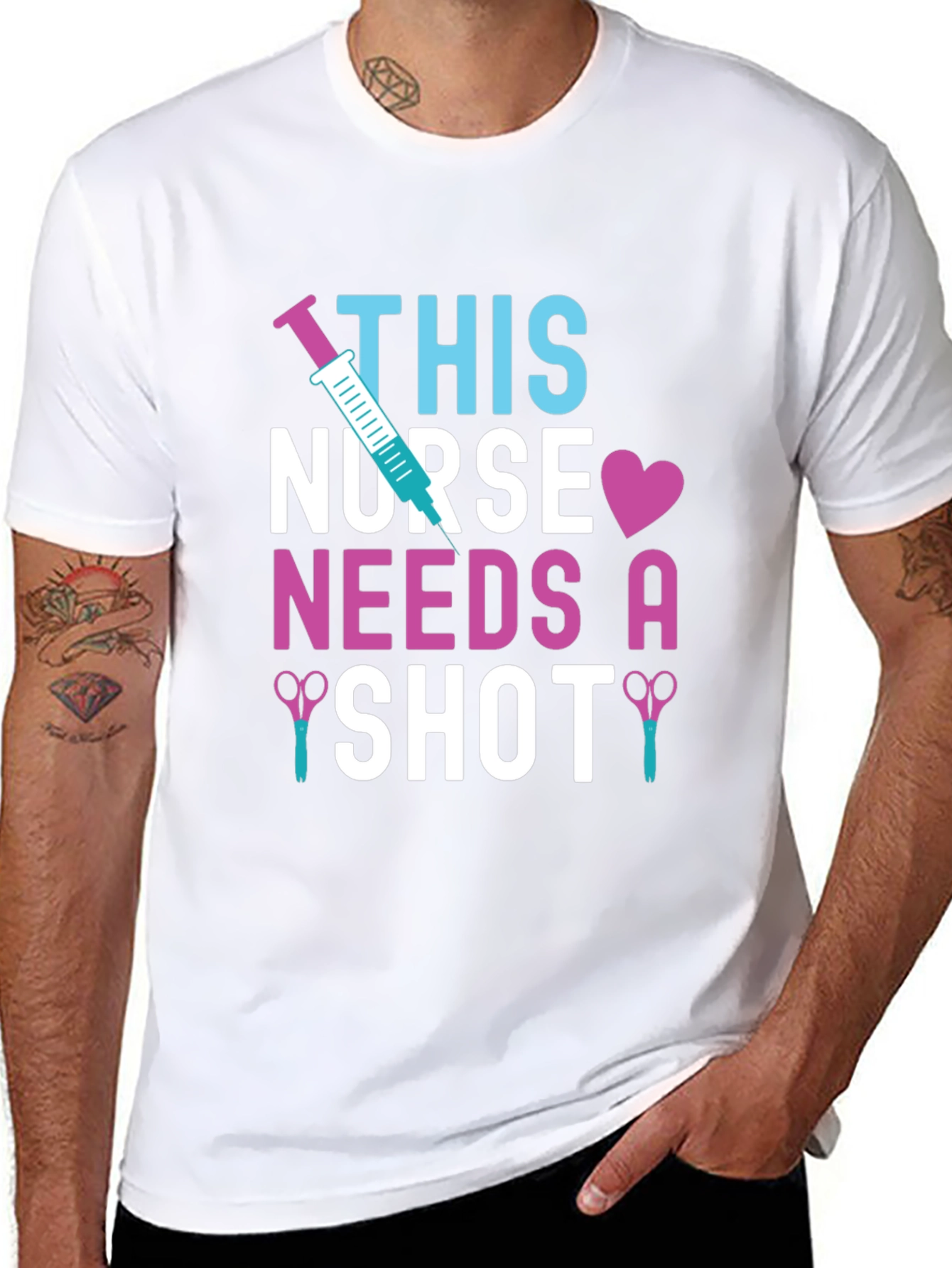 Nurse Shot T-Shirt - Healthcare Humor Tee