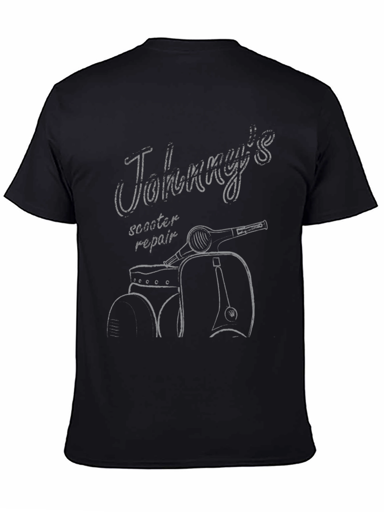 Johnnys Scooter Repair Graphic Tee