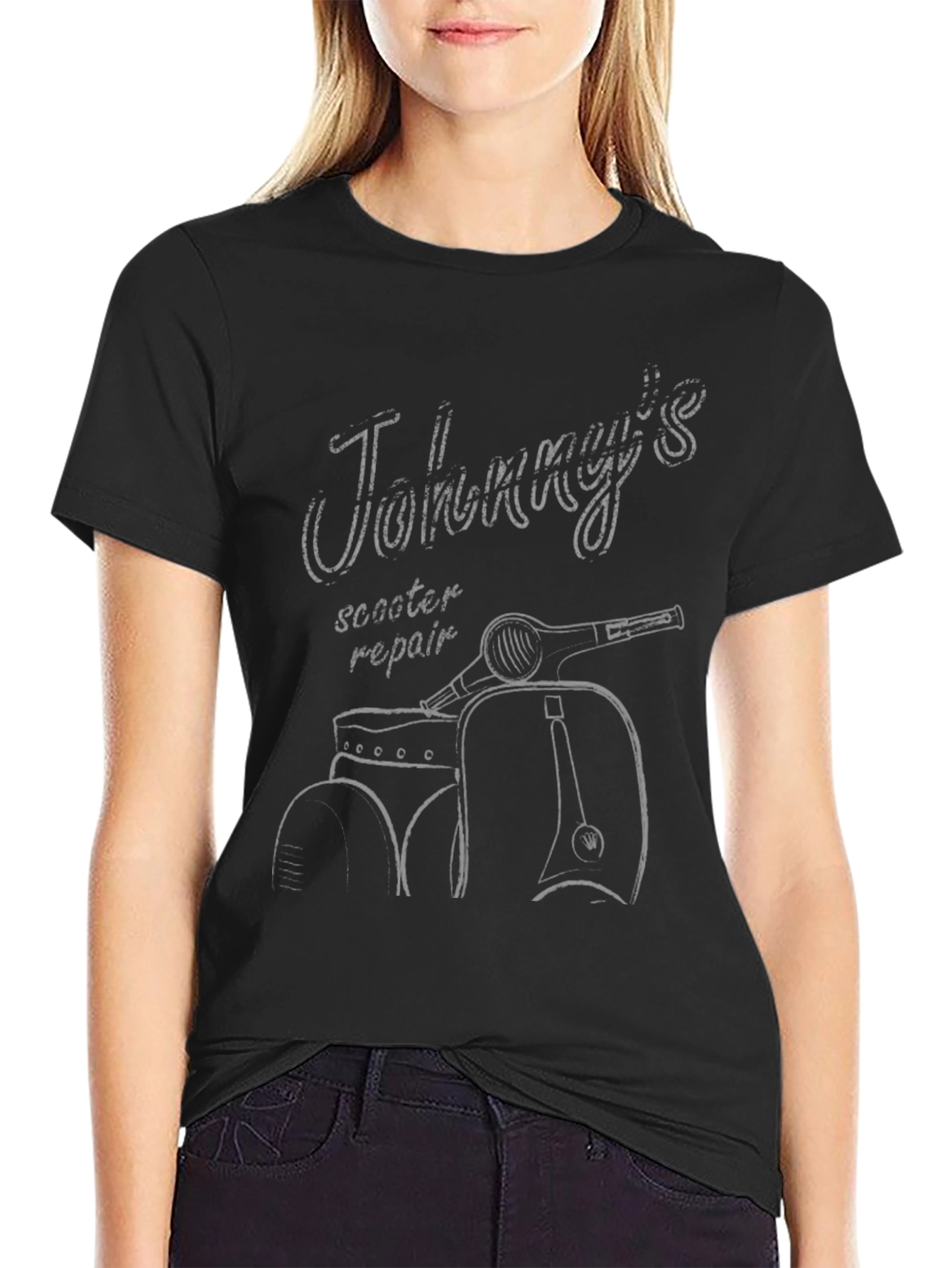 Johnnys Scooter Repair Graphic Tee