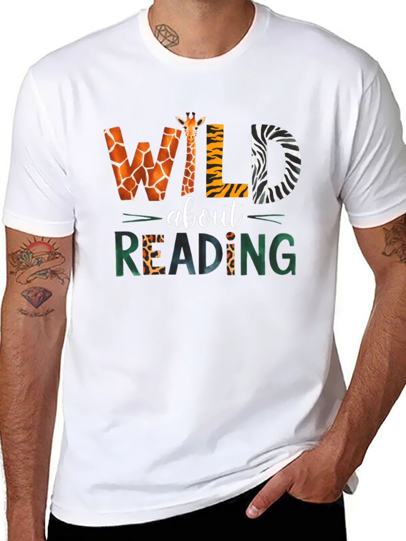Wild About Reading Graphic T-Shirt