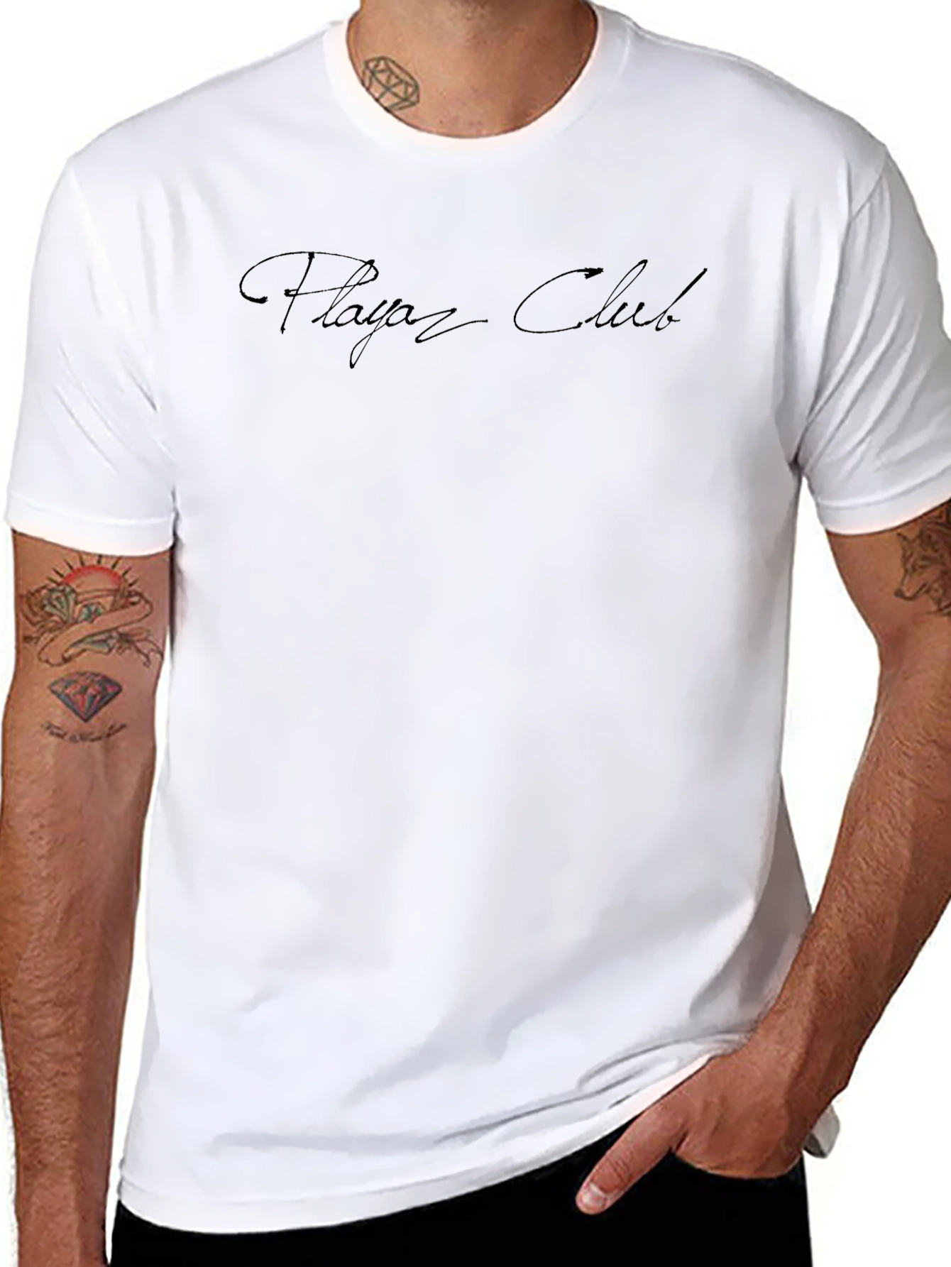 Playaz Club Black T-Shirt - Casual Style