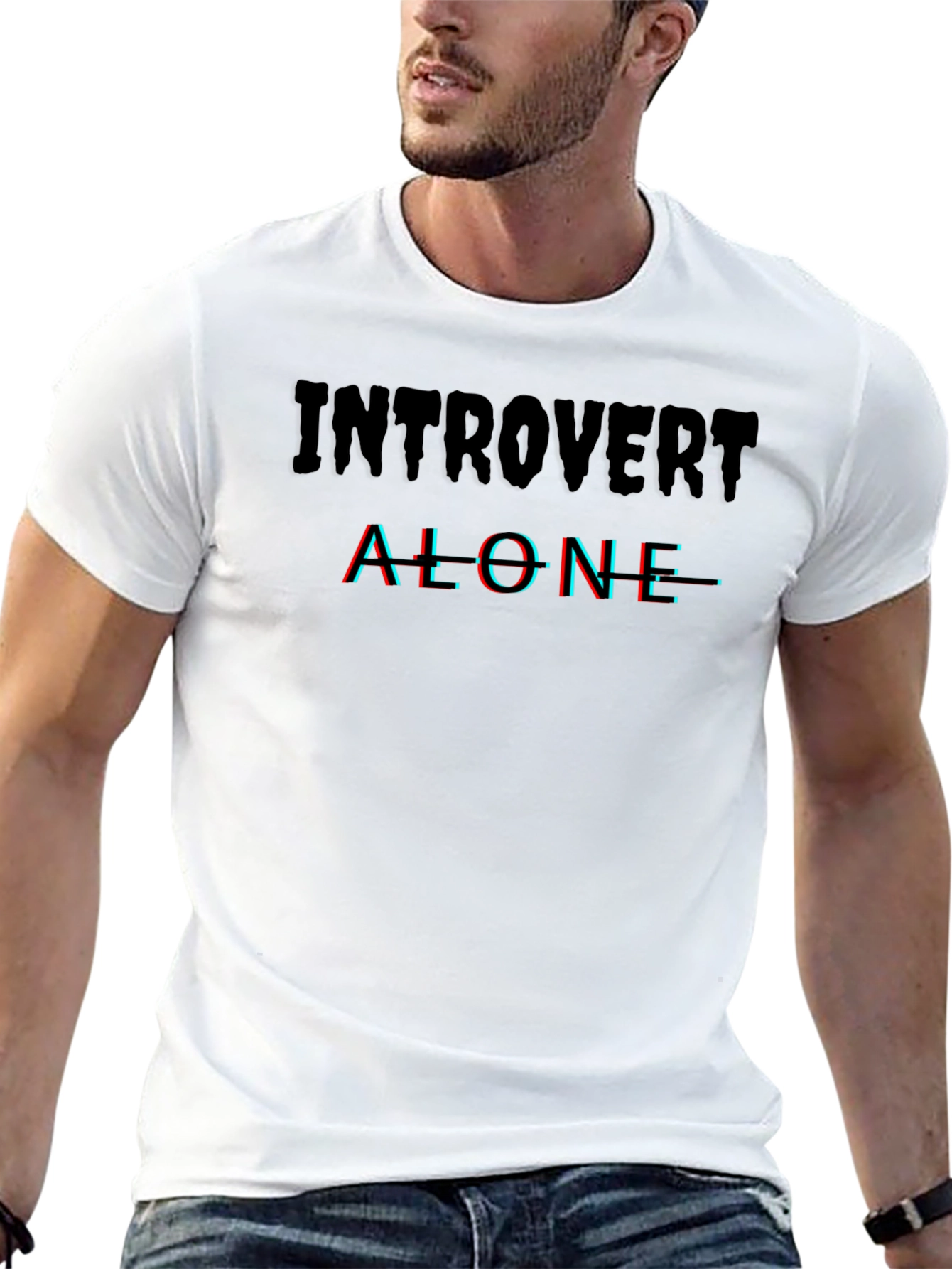 Introvert Alone Graphic Tee - Stylish Comfort