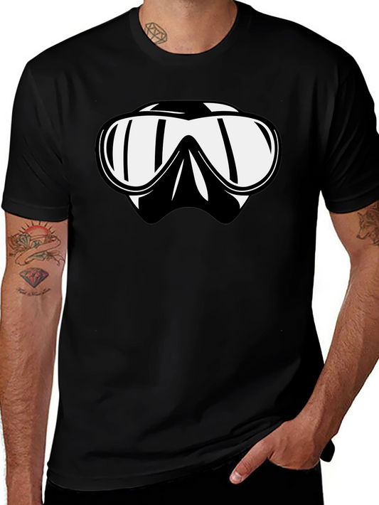 Cool Dive Mask Graphic Tee - Black