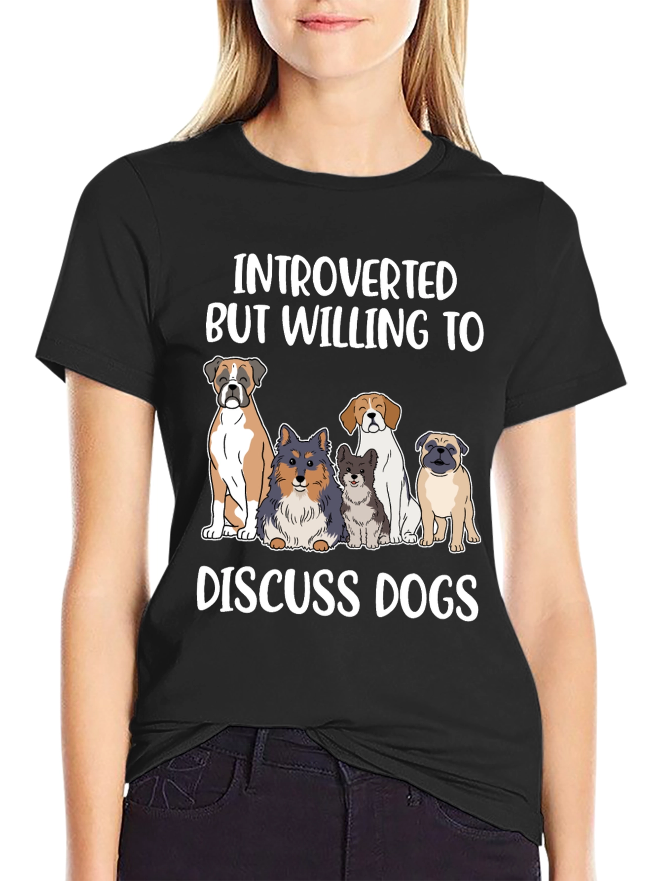 Introverted Dog Lover Tee