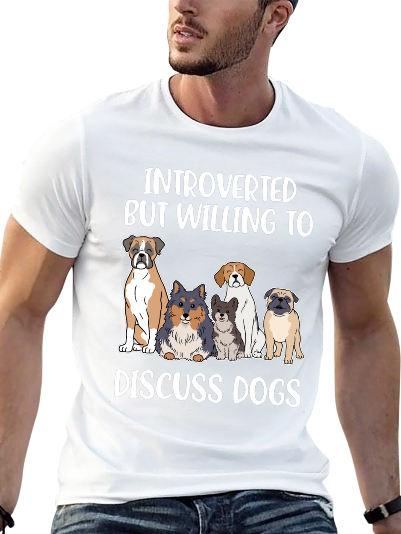 Introverted Dog Lover Tee