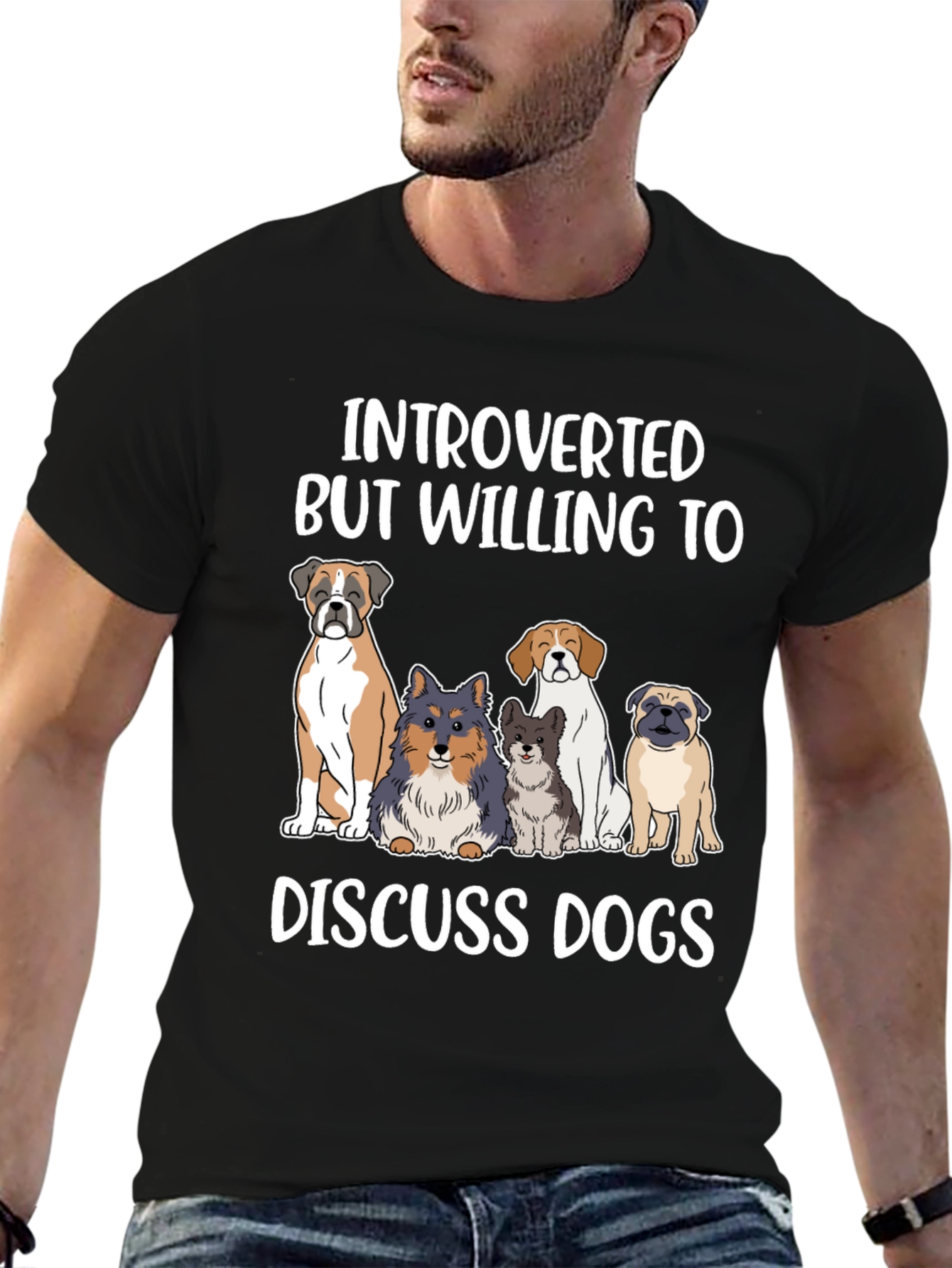 Introverted Dog Lover Tee