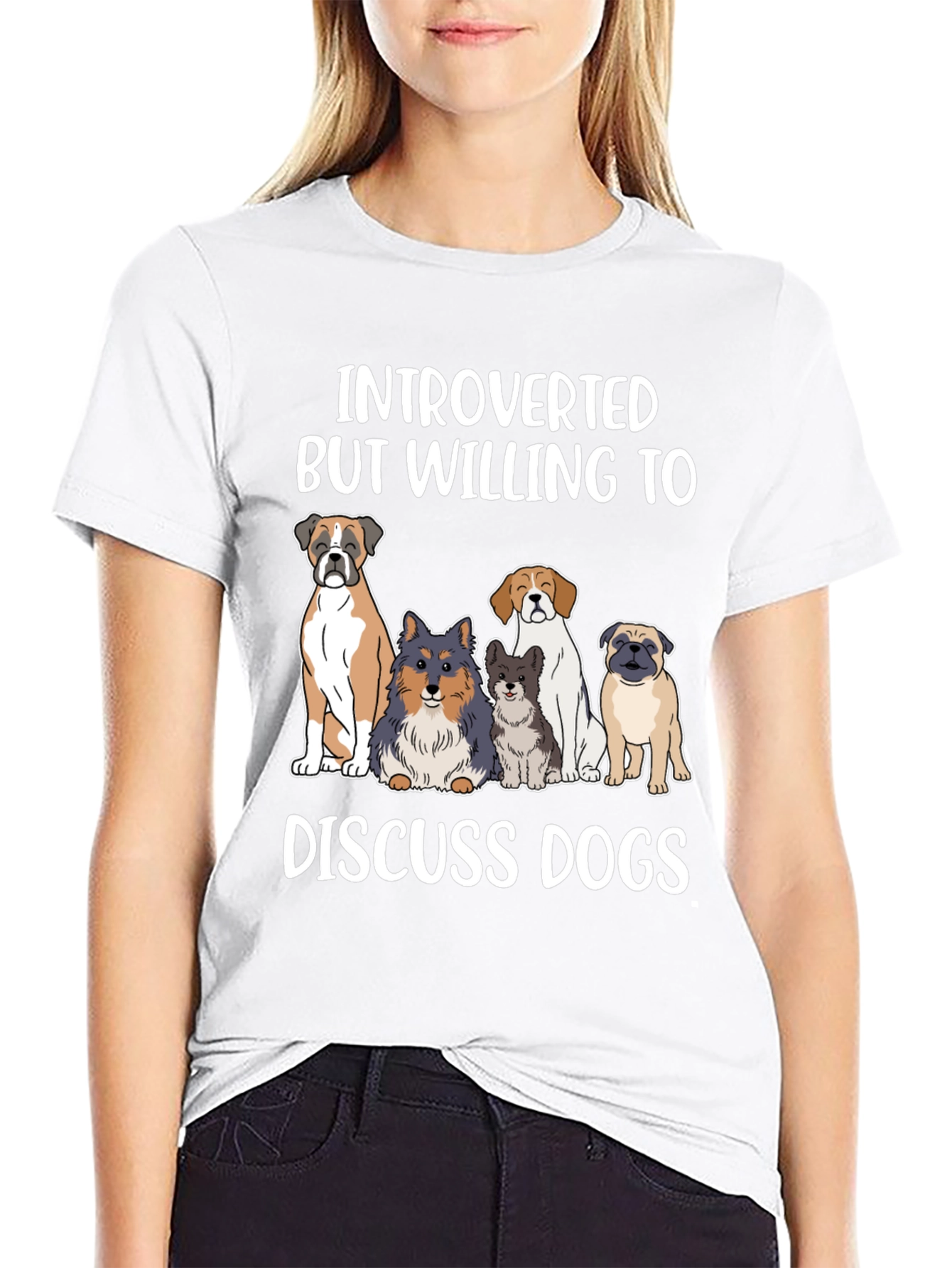 Introverted Dog Lover Tee