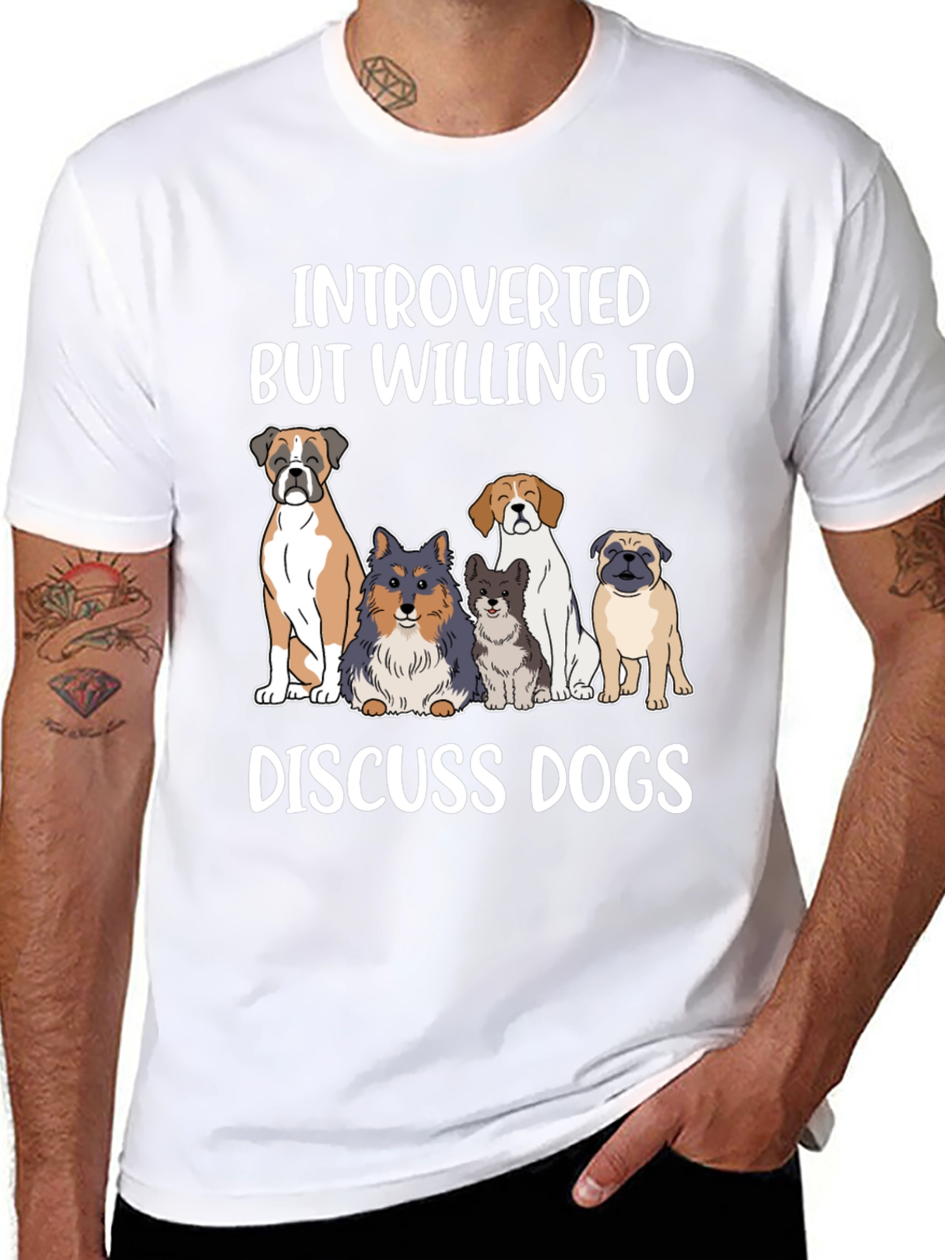 Introverted Dog Lover Tee