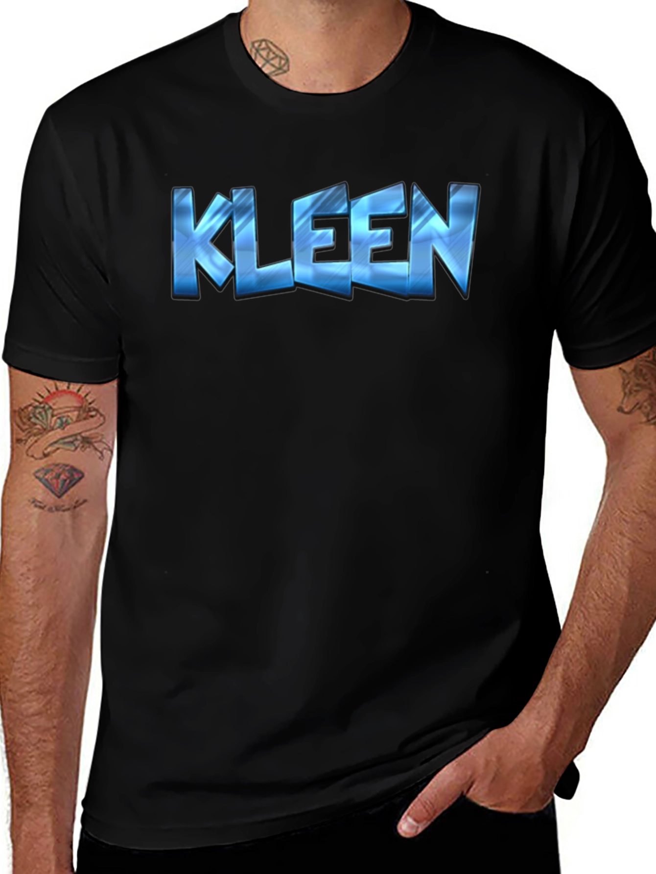Kleen Graphic Tee - Stylish Black T-Shirt