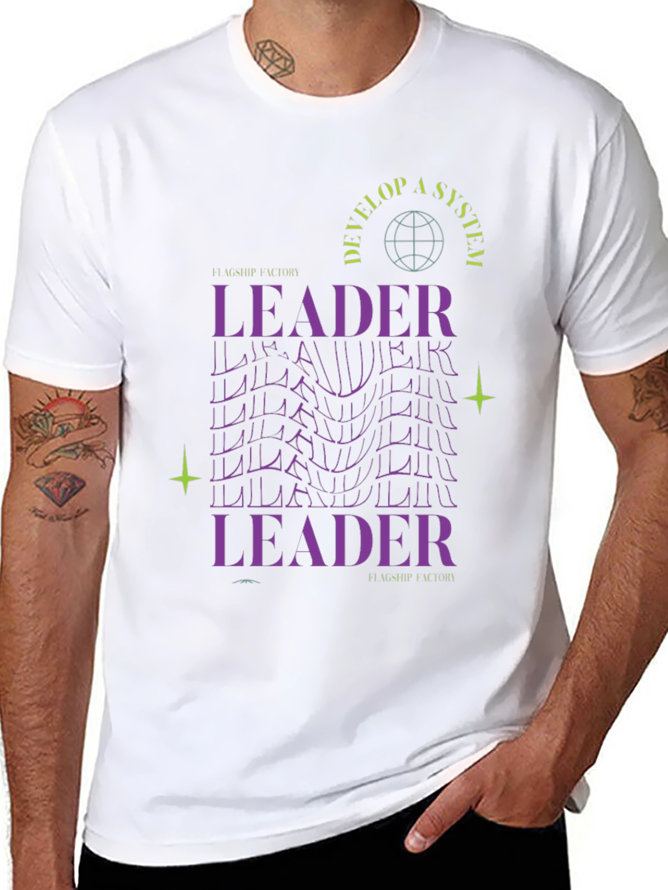 Leader Graphic Tee - Black Soft Cotton