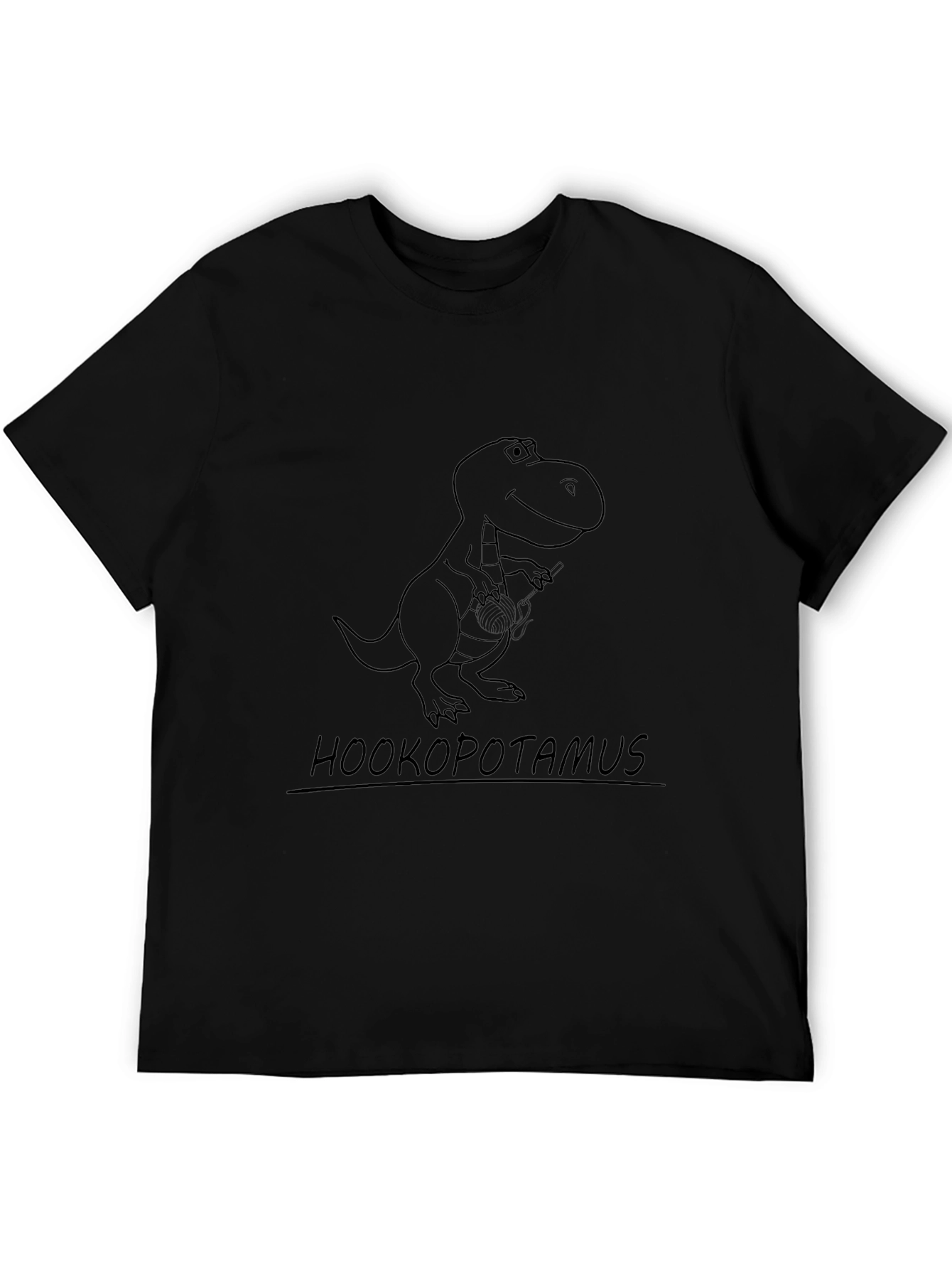 Hookopotamus T-Rex Graphic Tee - Black