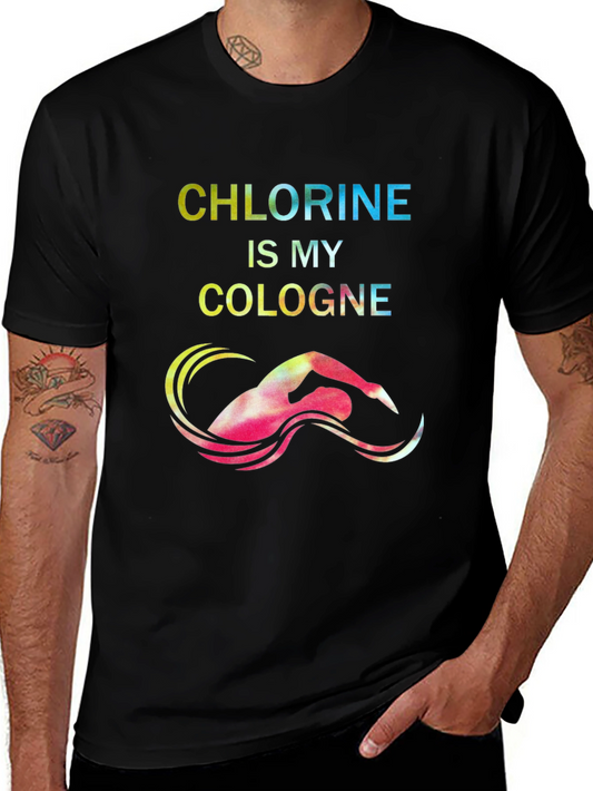Chlorine Cologne Swimmer Graphic Tee