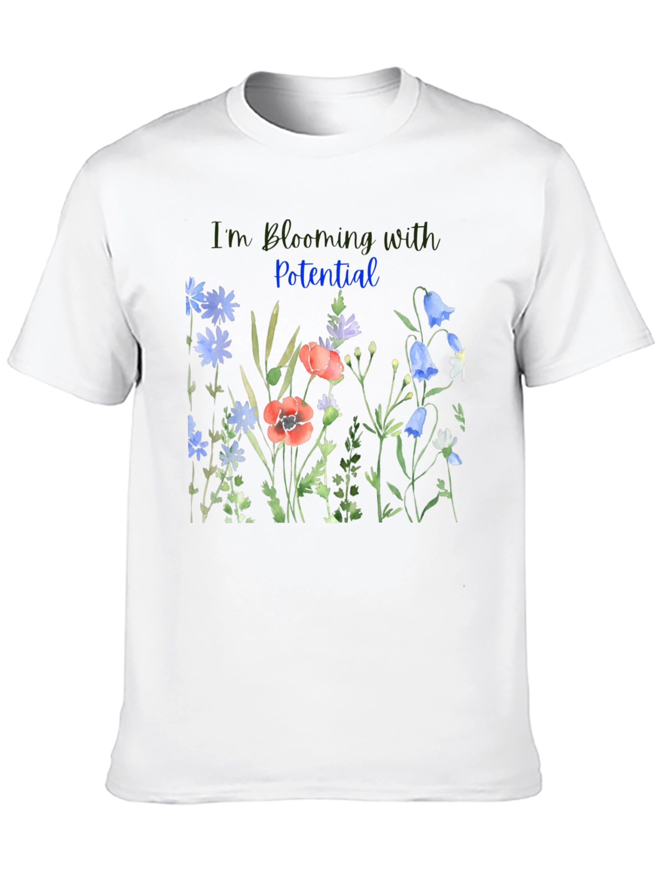 Blooming Potential Black T-Shirt