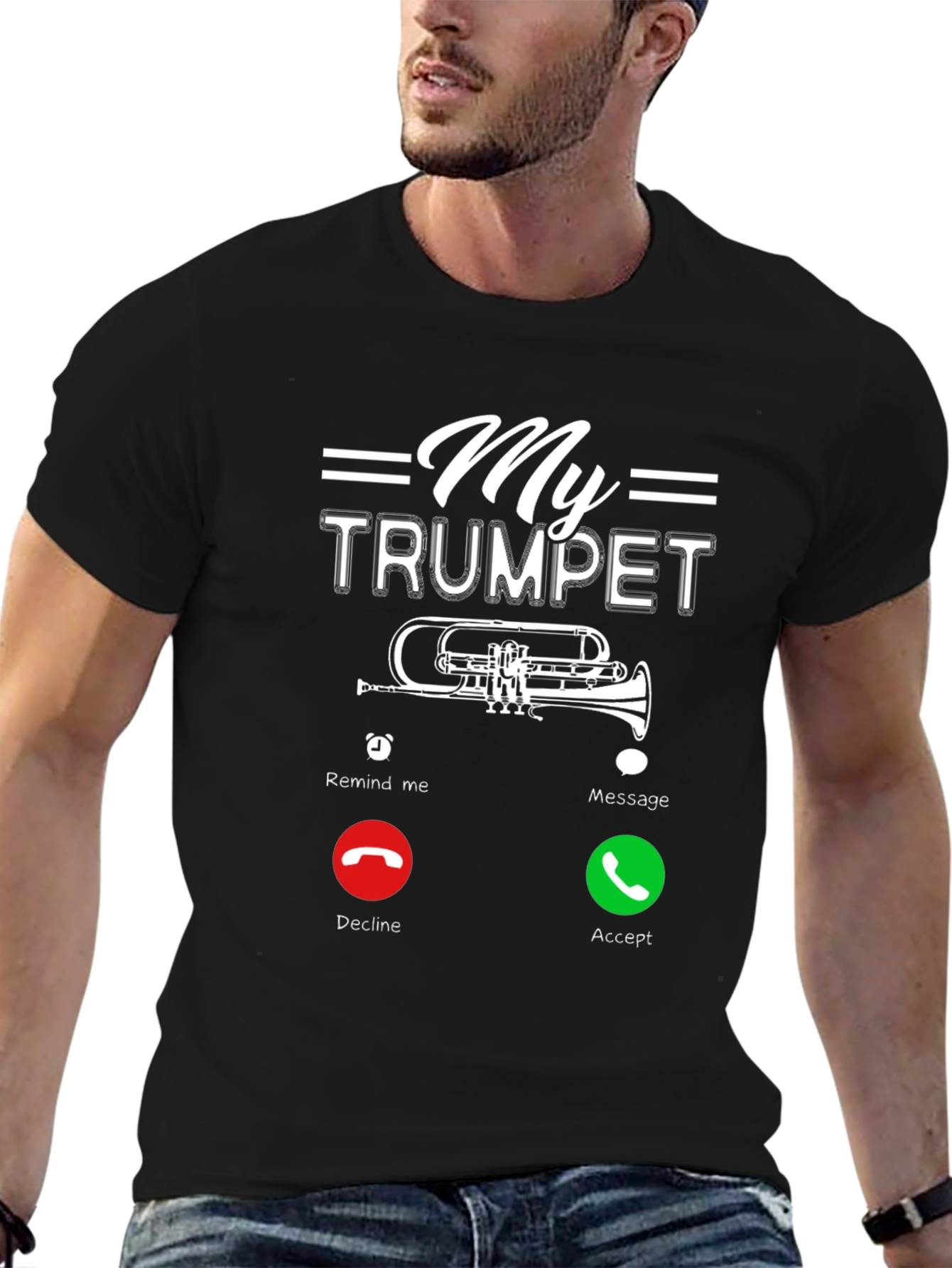 My Trumpet is Calling T-Shirt - Musician Humor