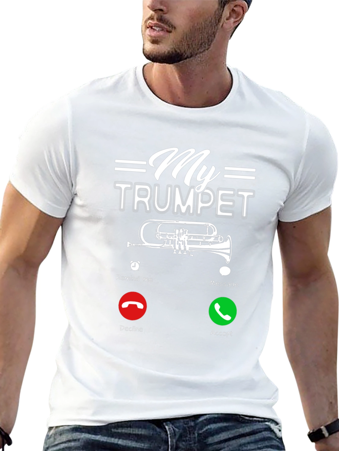 My Trumpet is Calling T-Shirt - Musician Humor