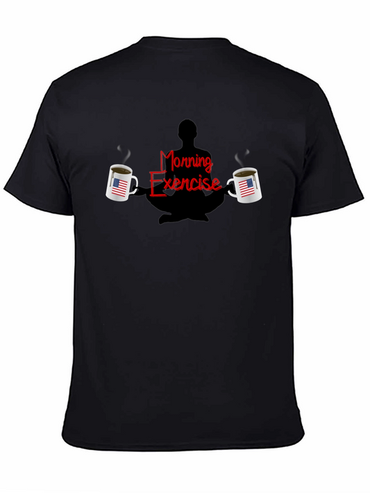 Morning Exercise Coffee Yoga T-Shirt