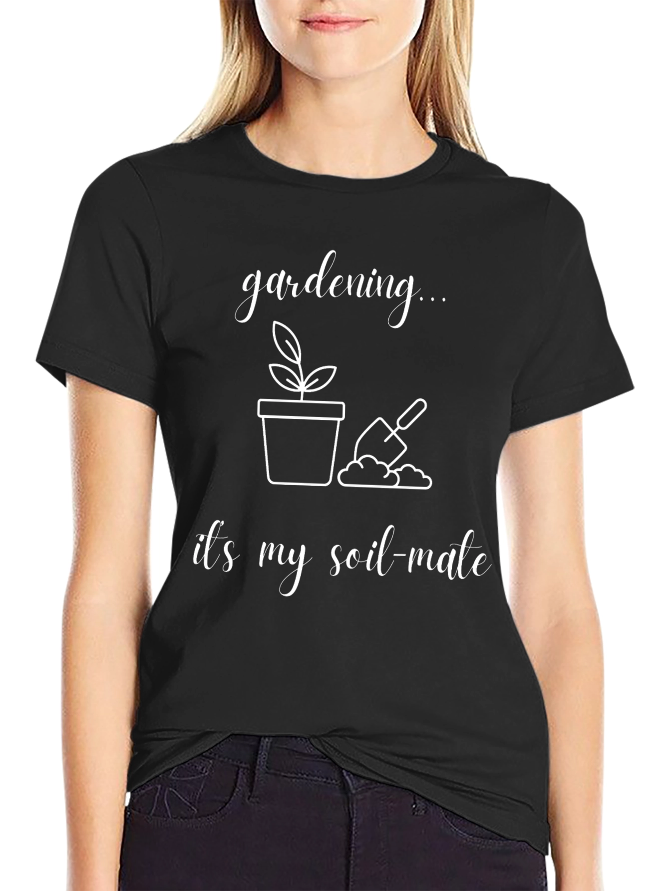 Gardening Soil-Mate Black T-Shirt