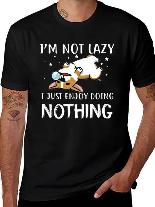Im Not Lazy Dog Graphic T-Shirt