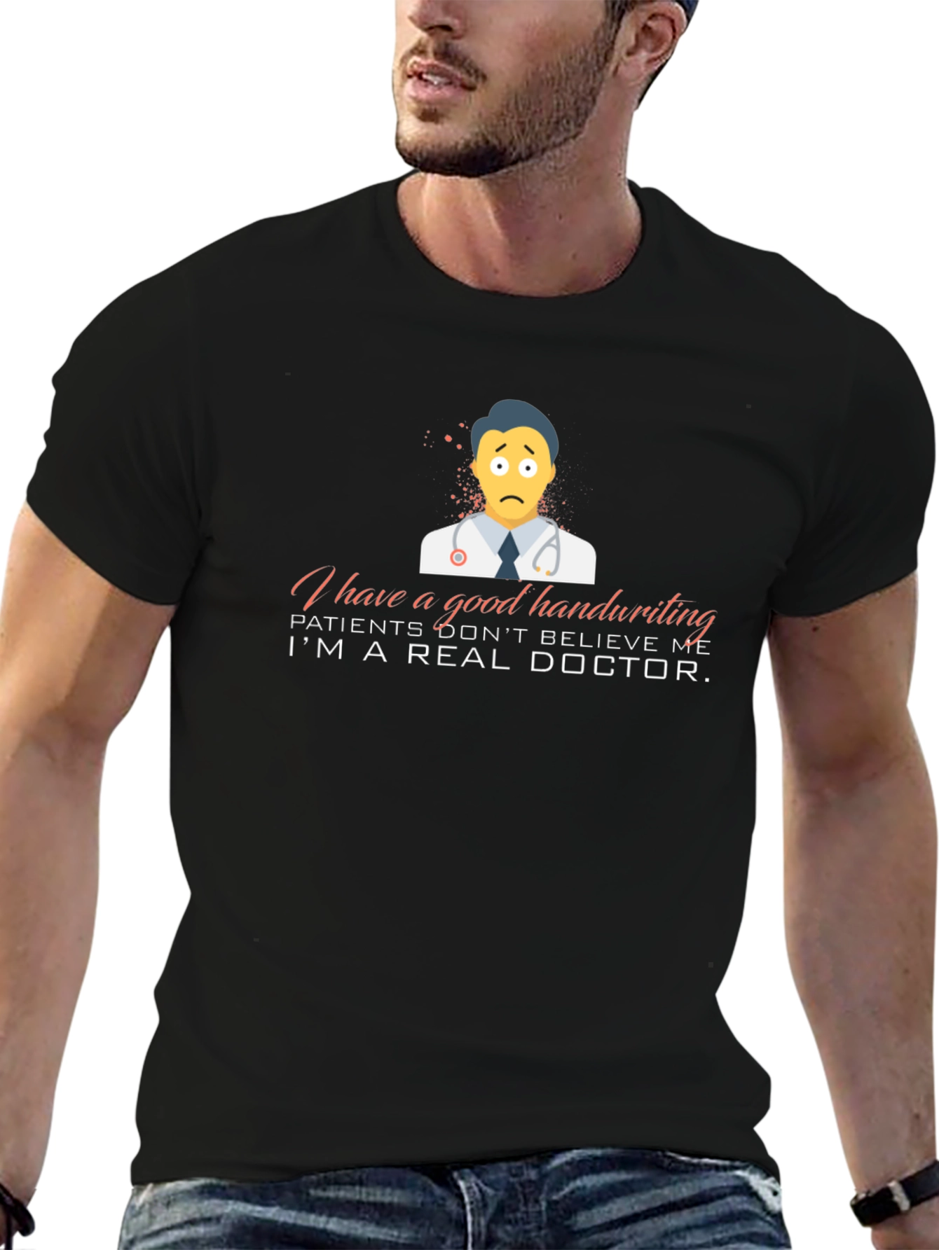 Funny Doctor T-Shirt - Good Handwriting
