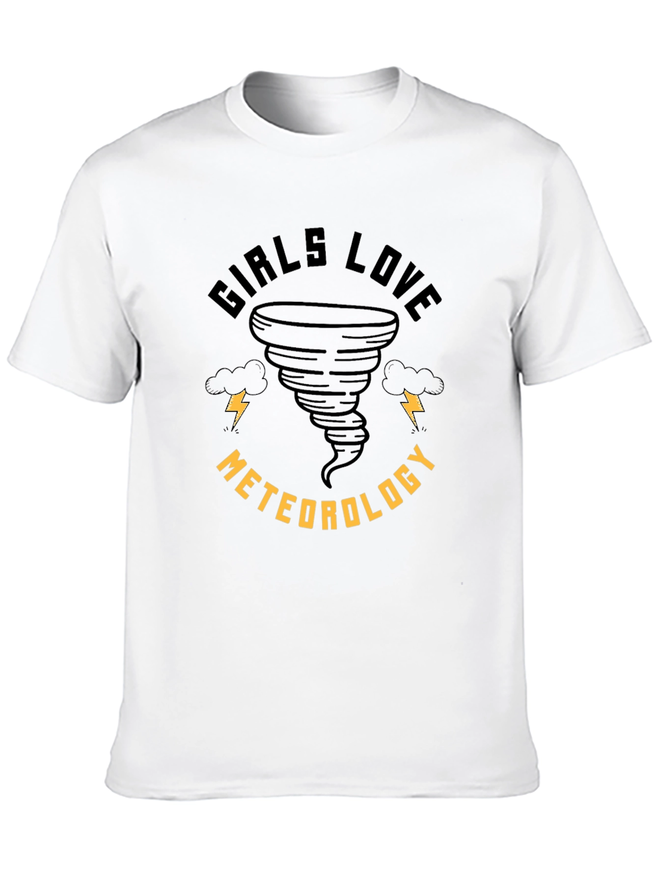Girls Love Meteorology T-Shirt - Tornado Design