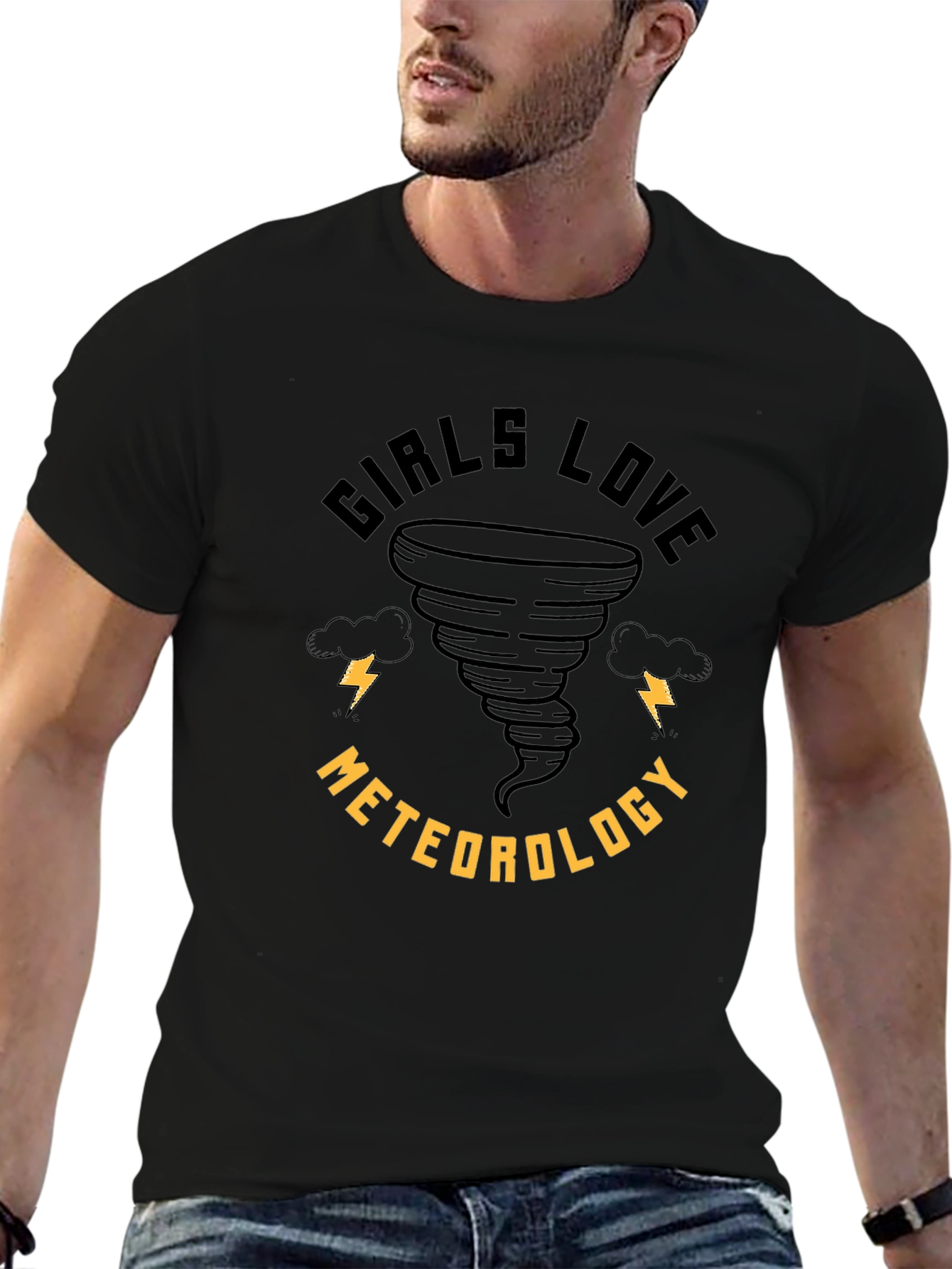 Girls Love Meteorology T-Shirt - Tornado Design